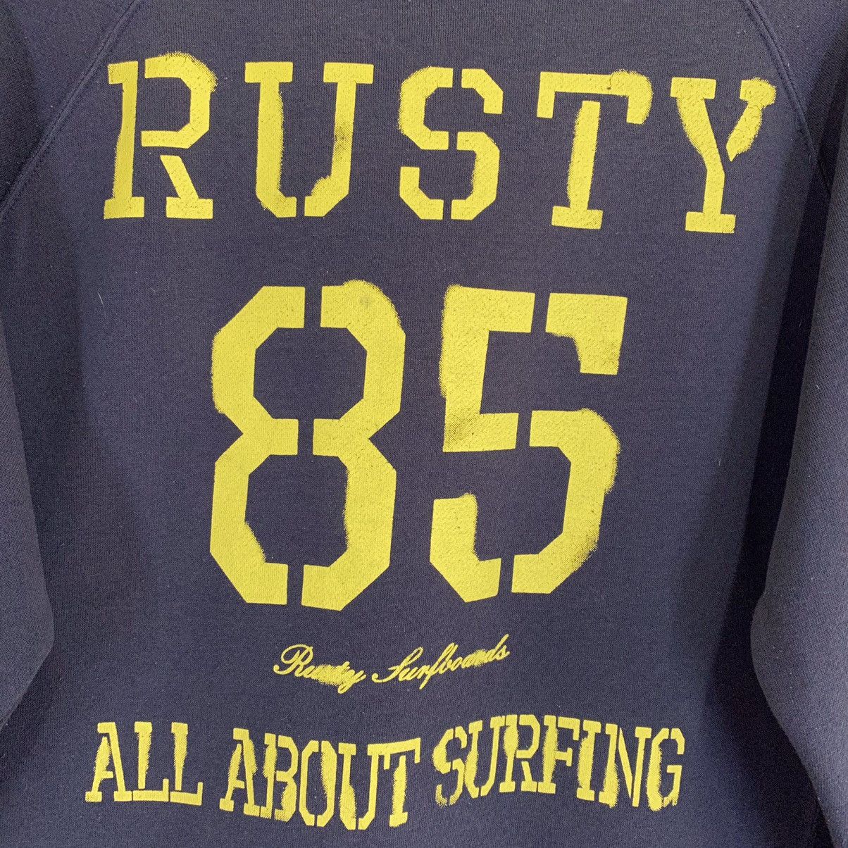 Rusty × Vintage Rusty Surf Big Logo Crewneck Sweatshirt Size M Size US M / EU 48-50 / 2 - 7 Thumbnail