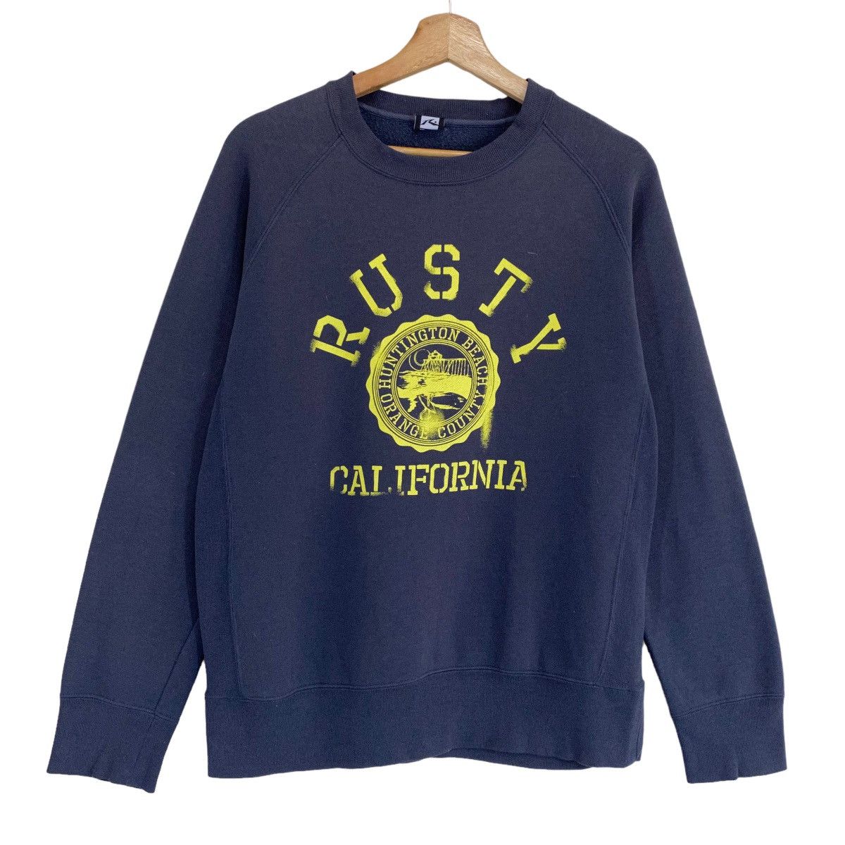 Rusty × Vintage Rusty Surf Big Logo Crewneck Sweatshirt Size M Size US M / EU 48-50 / 2 - 1 Thumbnail