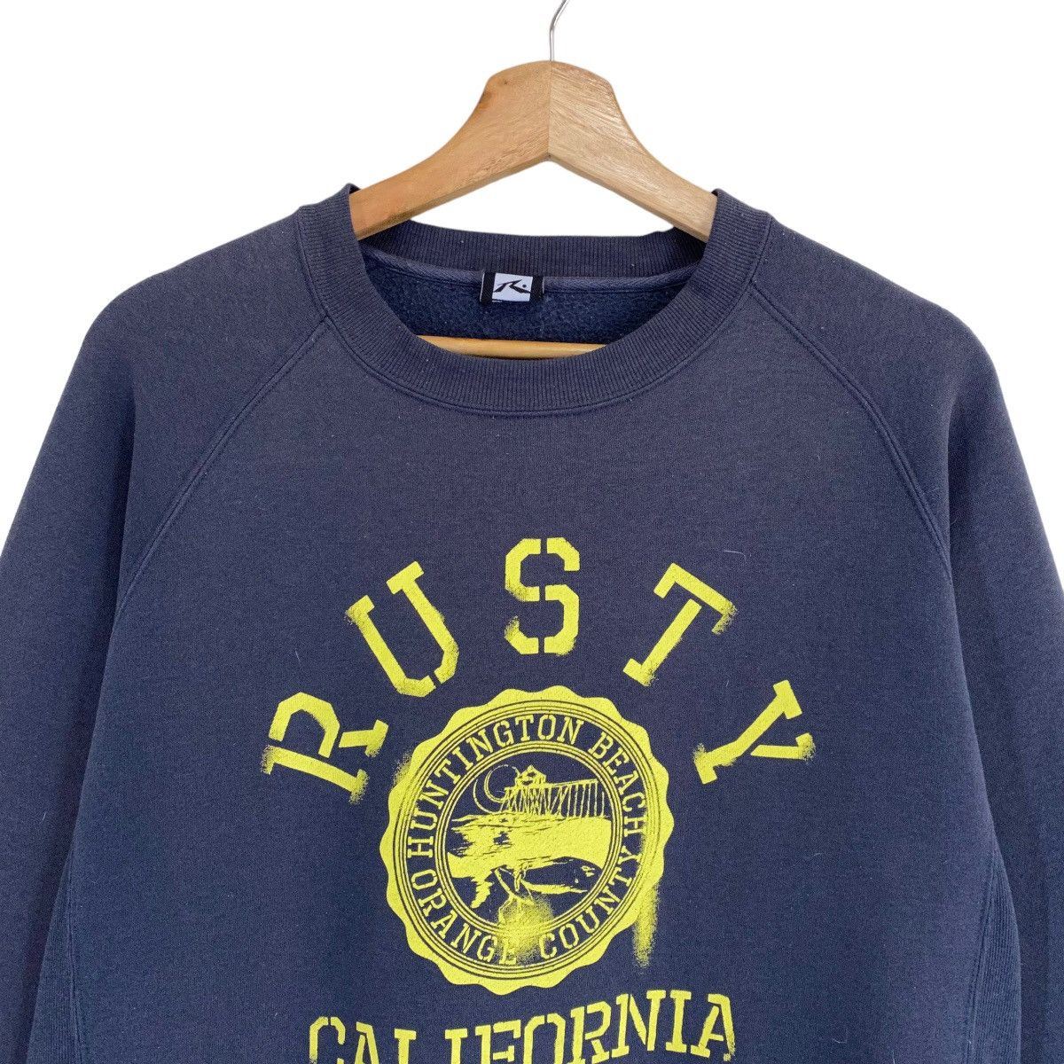 Rusty × Vintage Rusty Surf Big Logo Crewneck Sweatshirt Size M Size US M / EU 48-50 / 2 - 2 Thumbnail