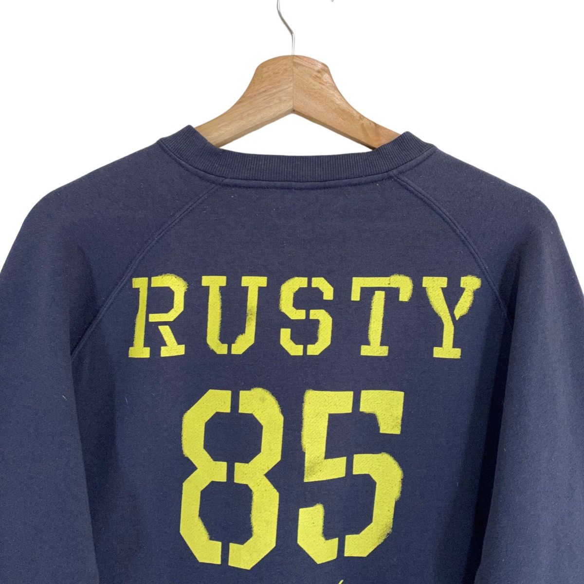 Rusty × Vintage Rusty Surf Big Logo Crewneck Sweatshirt Size M Size US M / EU 48-50 / 2 - 6 Thumbnail