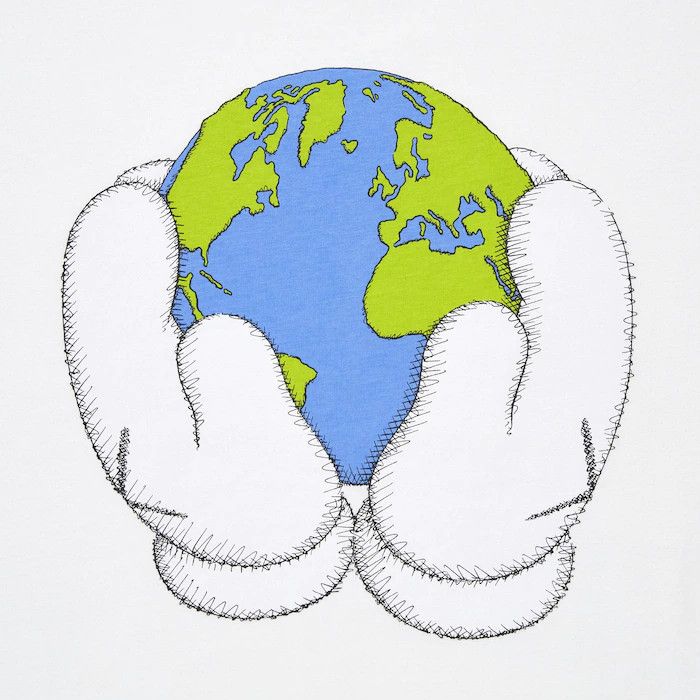 Kaws × Uniqlo Uniqlo x Kaws PEACE FOR ALL Graphic T-shirt Size US XL / EU 56 / 4 - 9 Thumbnail