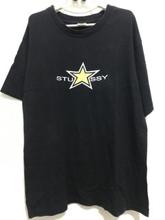 Stussy Black Star T Shirt | Grailed