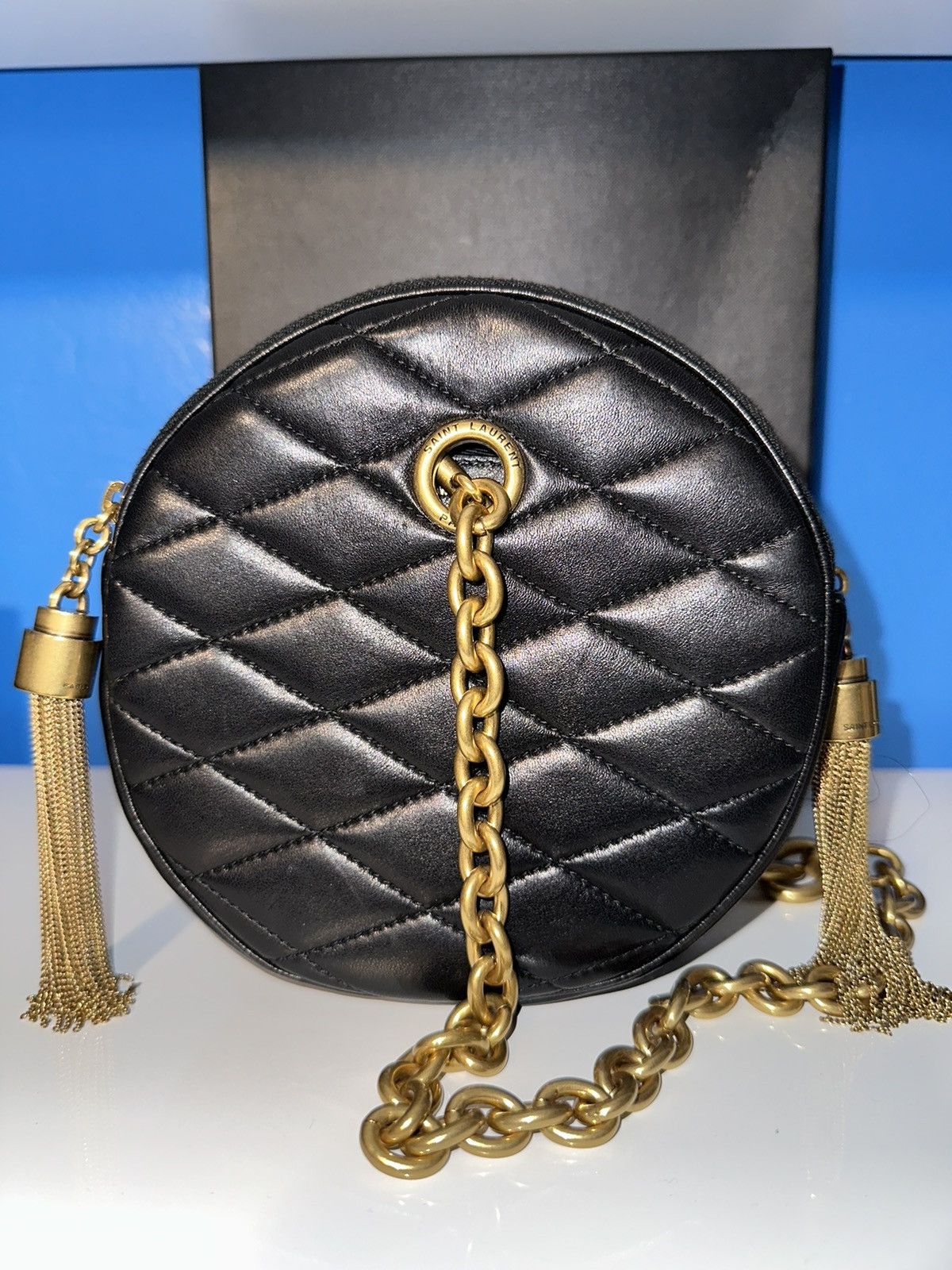 Saint Laurent Le Maillon Circular Shoulder Bag