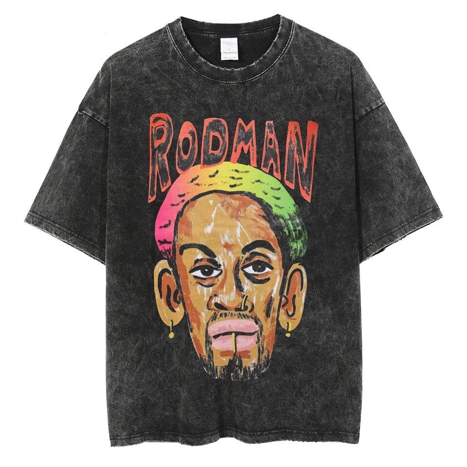 Rapper Print Oversized Casual Tee