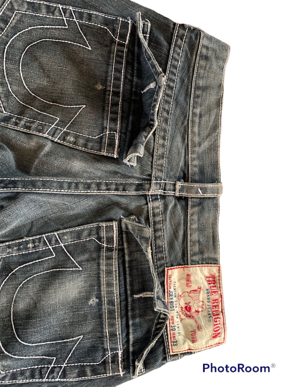If Six Was Nine × Japanese Brand True Religion Distressed Denim Size US 30 / EU 46 - 4 Thumbnail