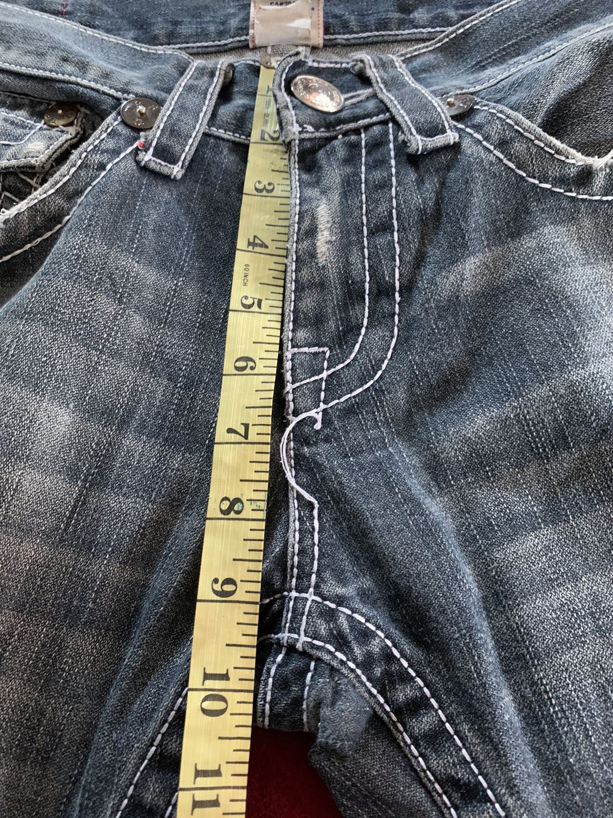 If Six Was Nine × Japanese Brand True Religion Distressed Denim Size US 30 / EU 46 - 12 Thumbnail