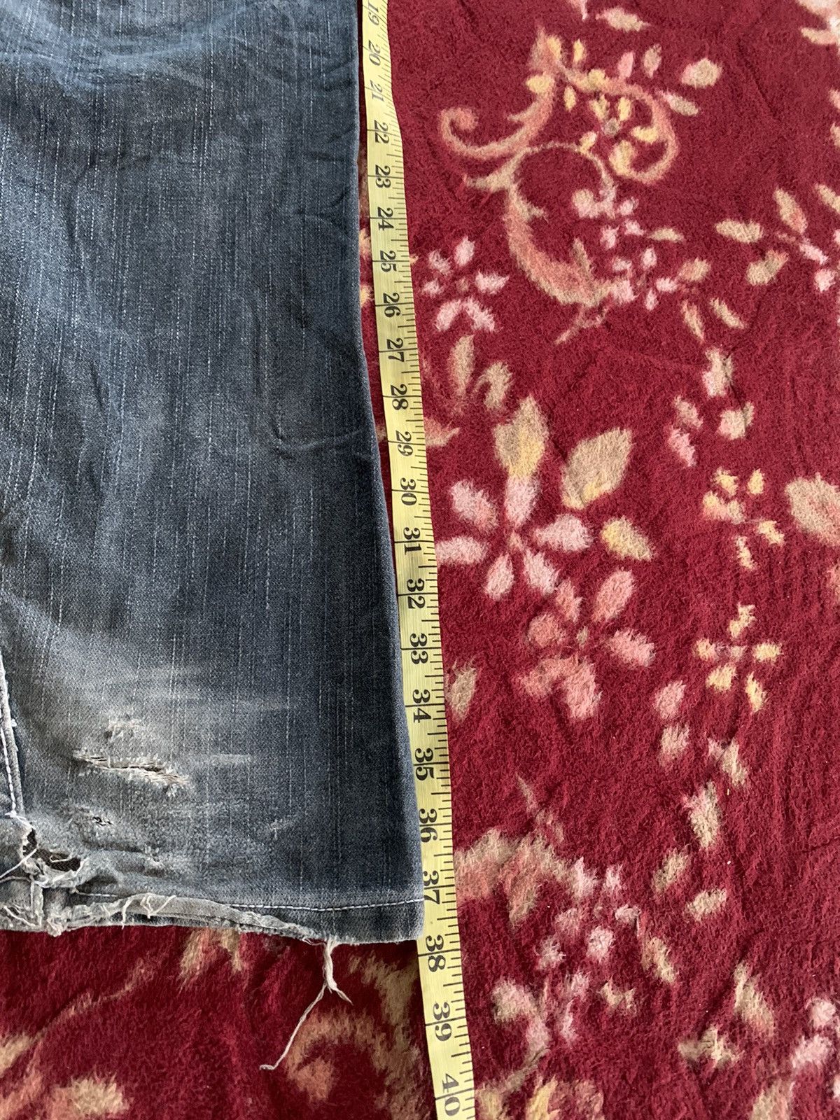 If Six Was Nine × Japanese Brand True Religion Distressed Denim Size US 30 / EU 46 - 7 Thumbnail