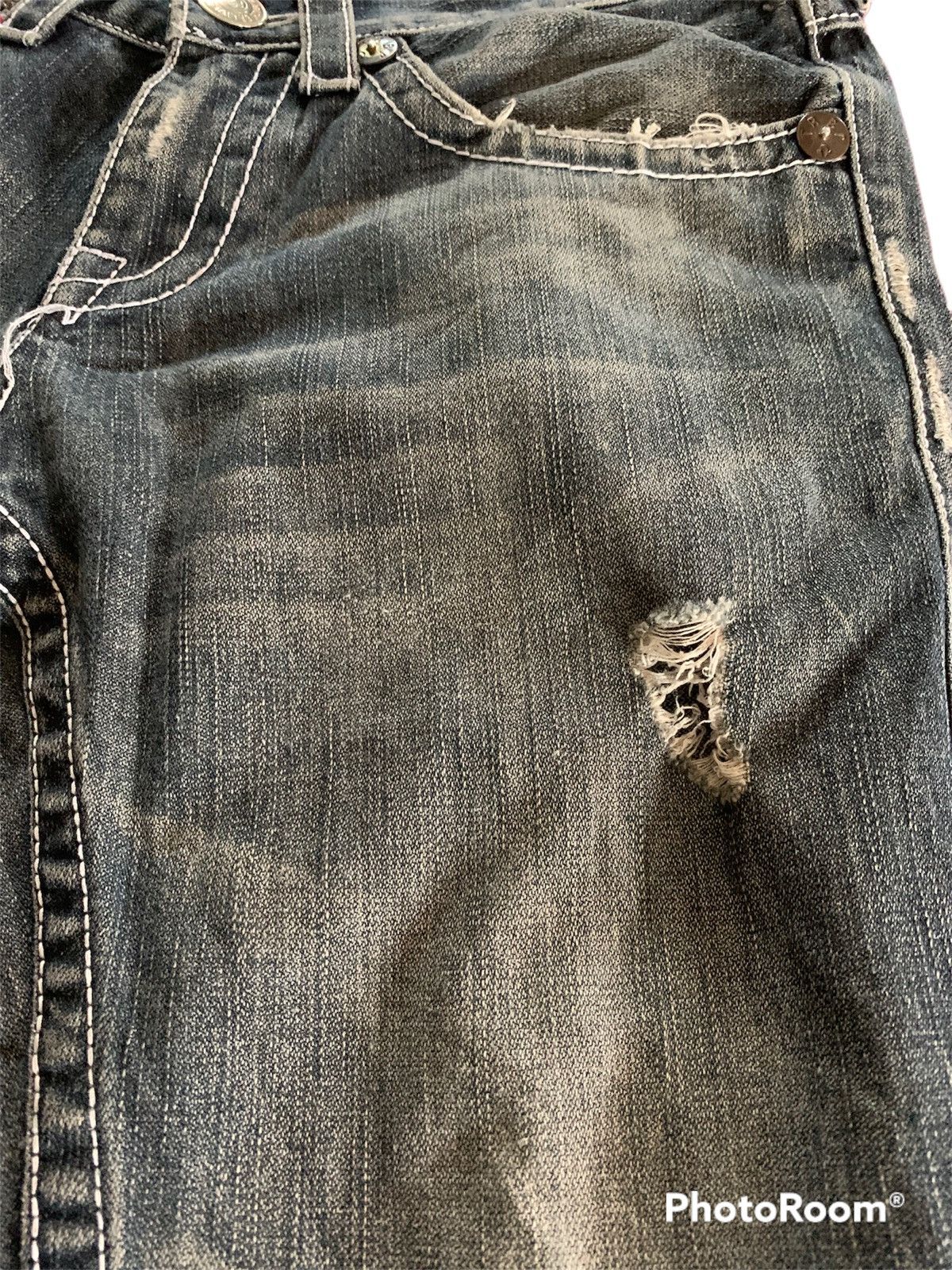If Six Was Nine × Japanese Brand True Religion Distressed Denim Size US 30 / EU 46 - 6 Thumbnail