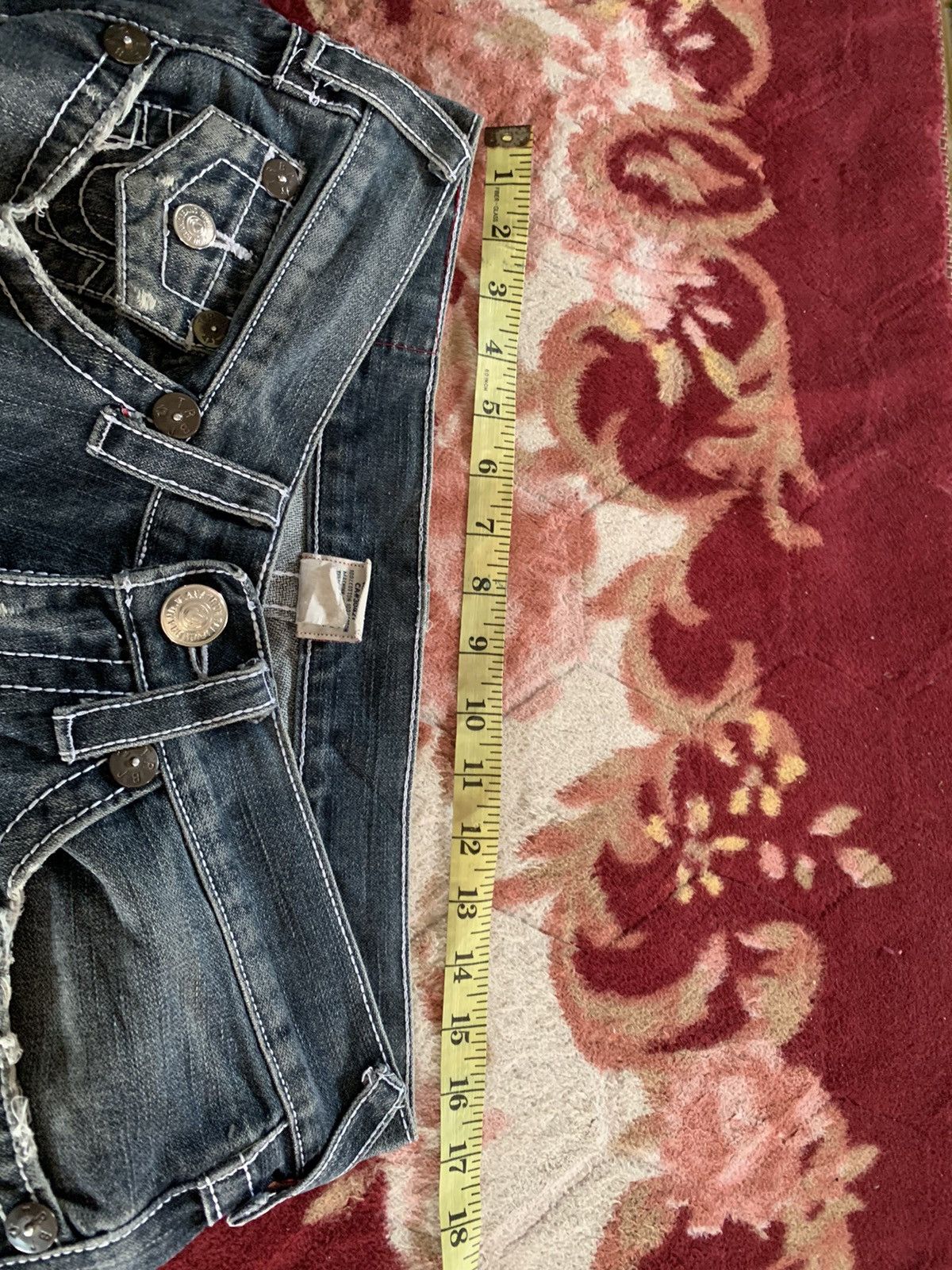 If Six Was Nine × Japanese Brand True Religion Distressed Denim Size US 30 / EU 46 - 13 Thumbnail