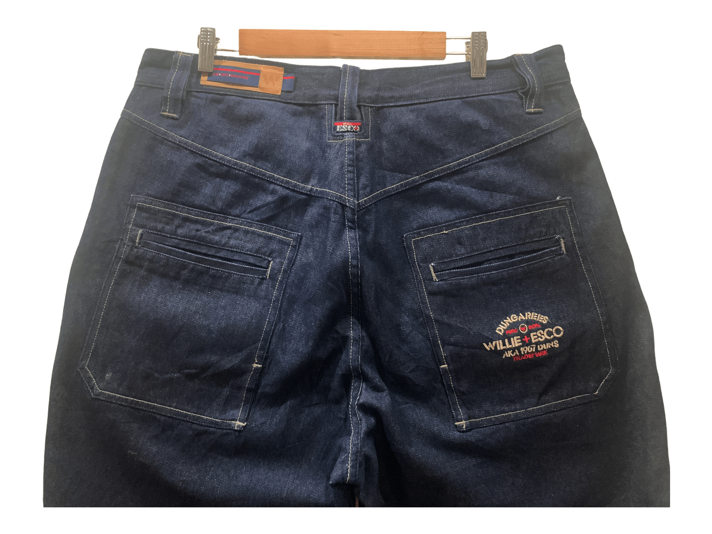 Japanese Brand Willie Esco Baggy Baker Pocket Denim Jeans Hip Hop Jeans Size US 36 / EU 52 - 5 Thumbnail