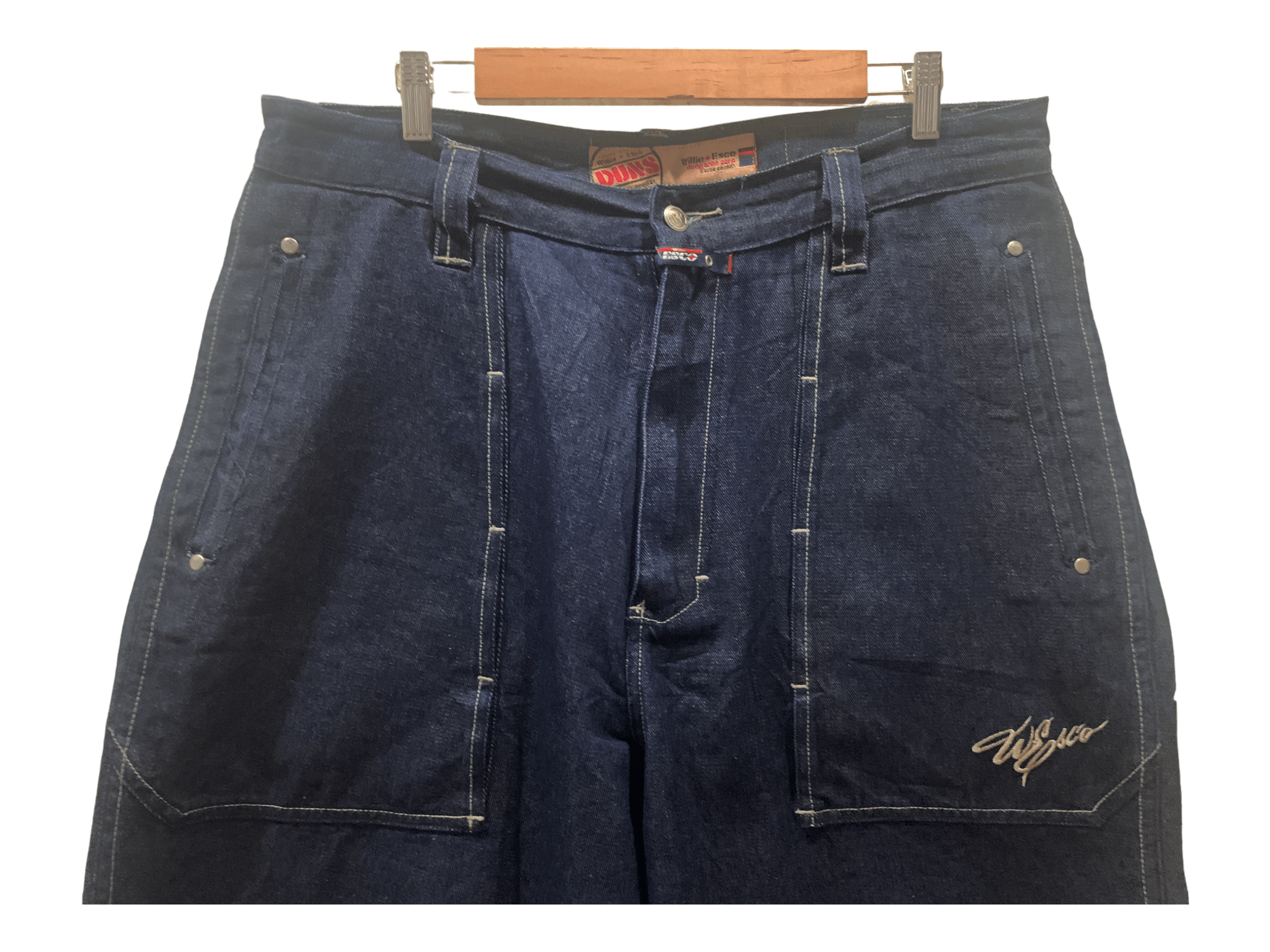 Japanese Brand Willie Esco Baggy Baker Pocket Denim Jeans Hip Hop Jeans Size US 36 / EU 52 - 3 Thumbnail