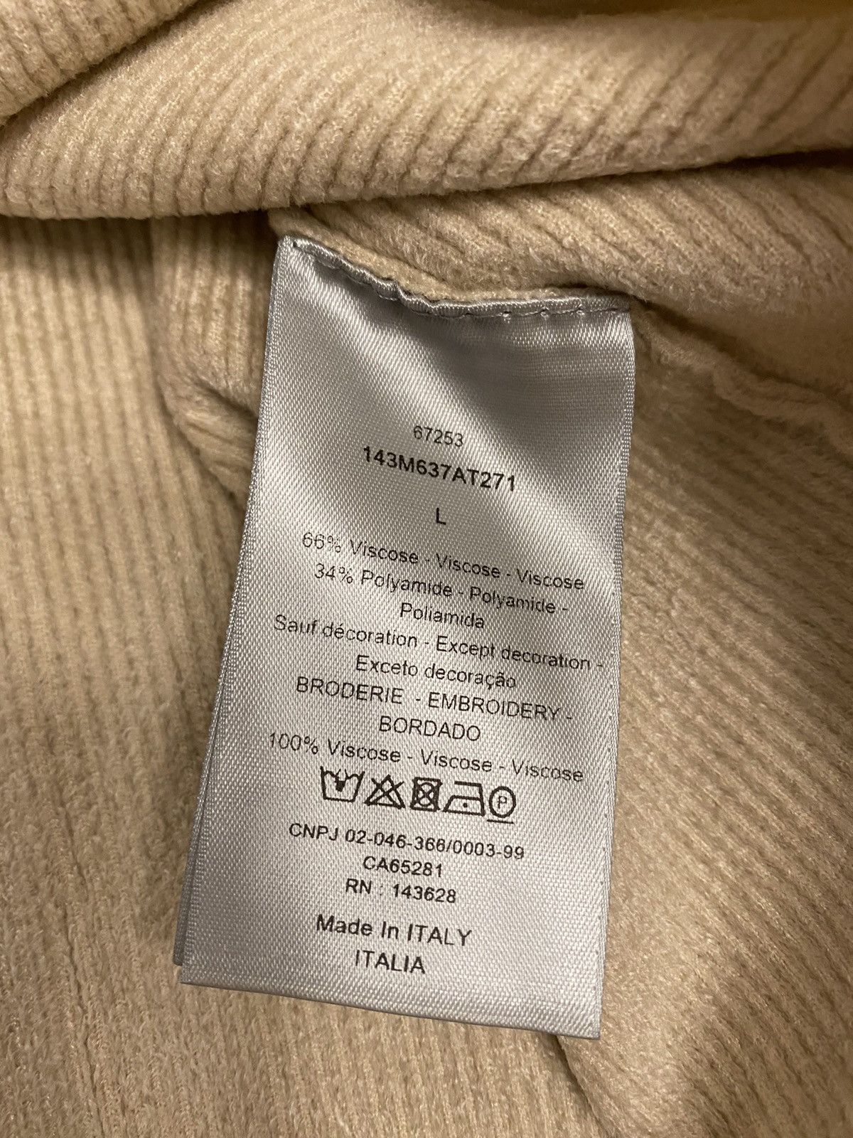 Dior Dior Turtleneck Kim Jones Size US L / EU 52-54 / 3 - 4 Thumbnail