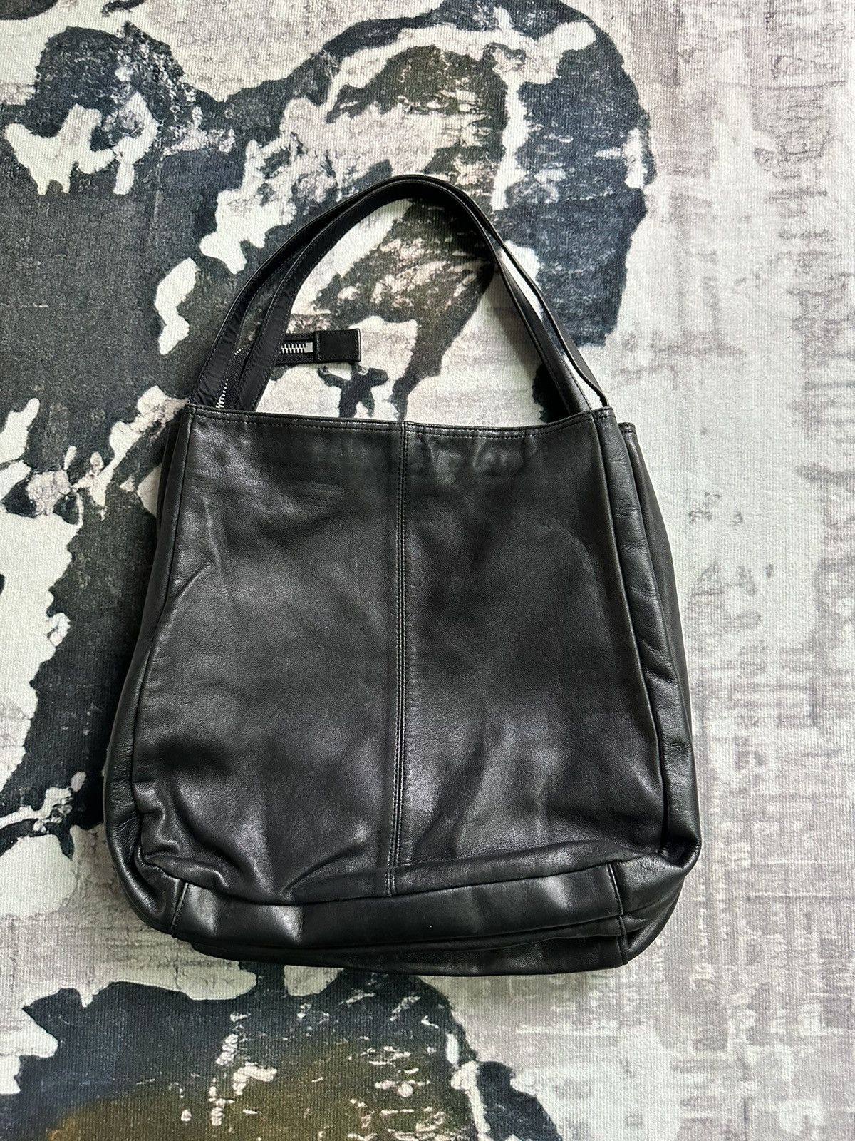Yohji Yamamoto 90's Yohji Yamamoto Y’sacc Leather carry bag Size ONE SIZE - 3 Thumbnail