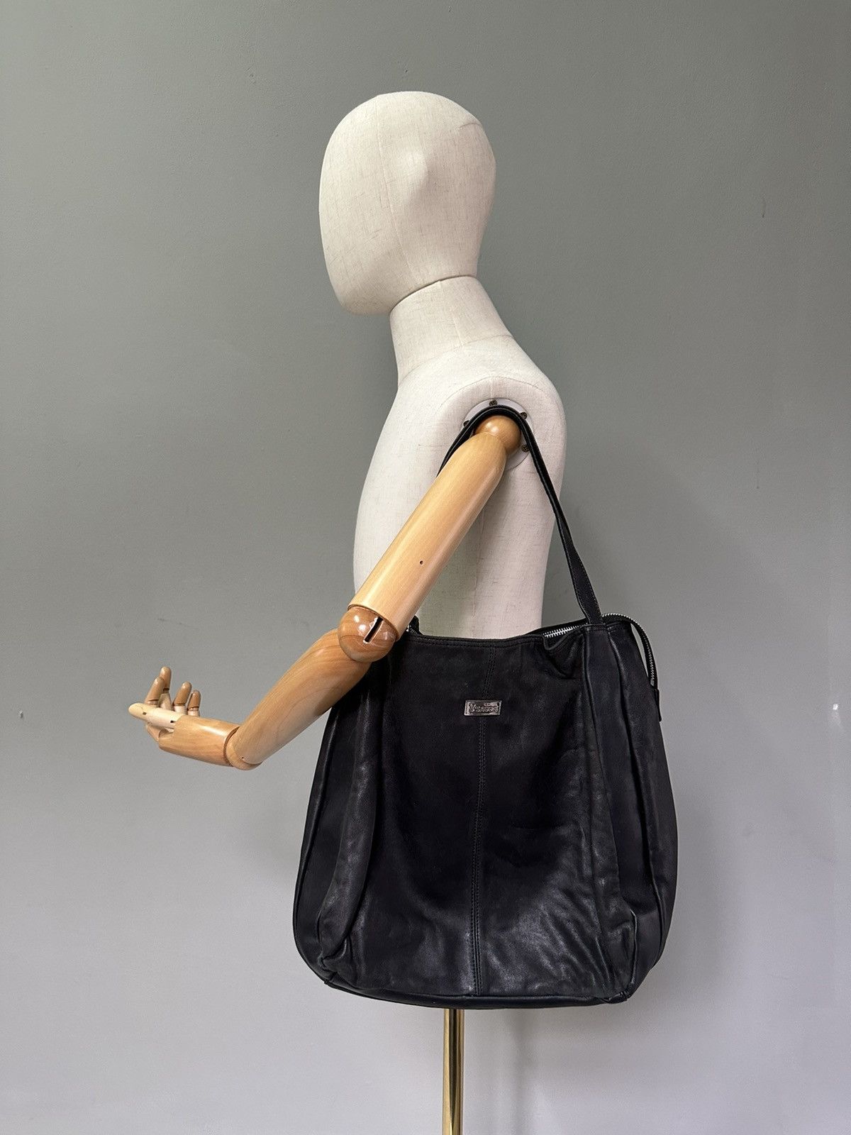 Yohji Yamamoto 90's Yohji Yamamoto Y’sacc Leather carry bag Size ONE SIZE - 13 Thumbnail