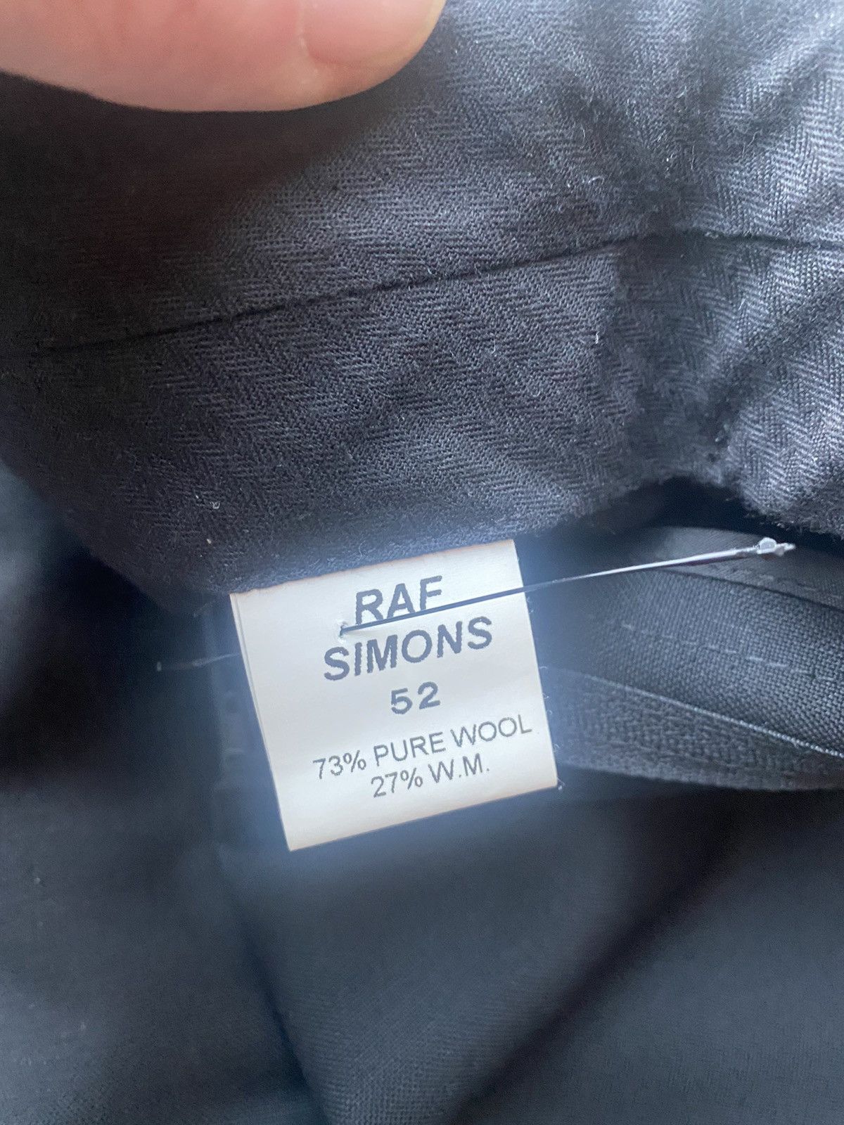 Raf Simons $778 Minimal Luxe Tropical Wool/Mohair Pants sz 52 Size US 34 / EU 50 - 4 Thumbnail