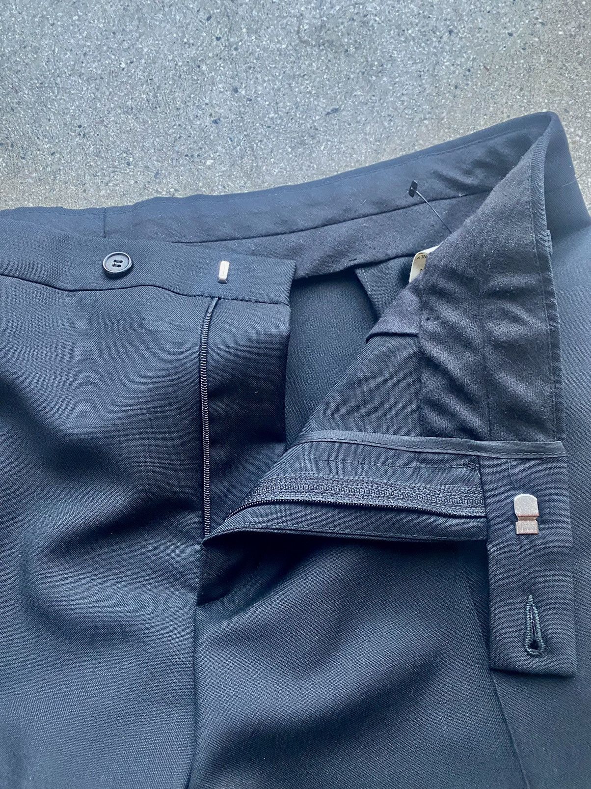 Raf Simons $778 Minimal Luxe Tropical Wool/Mohair Pants sz 52 Size US 34 / EU 50 - 3 Thumbnail