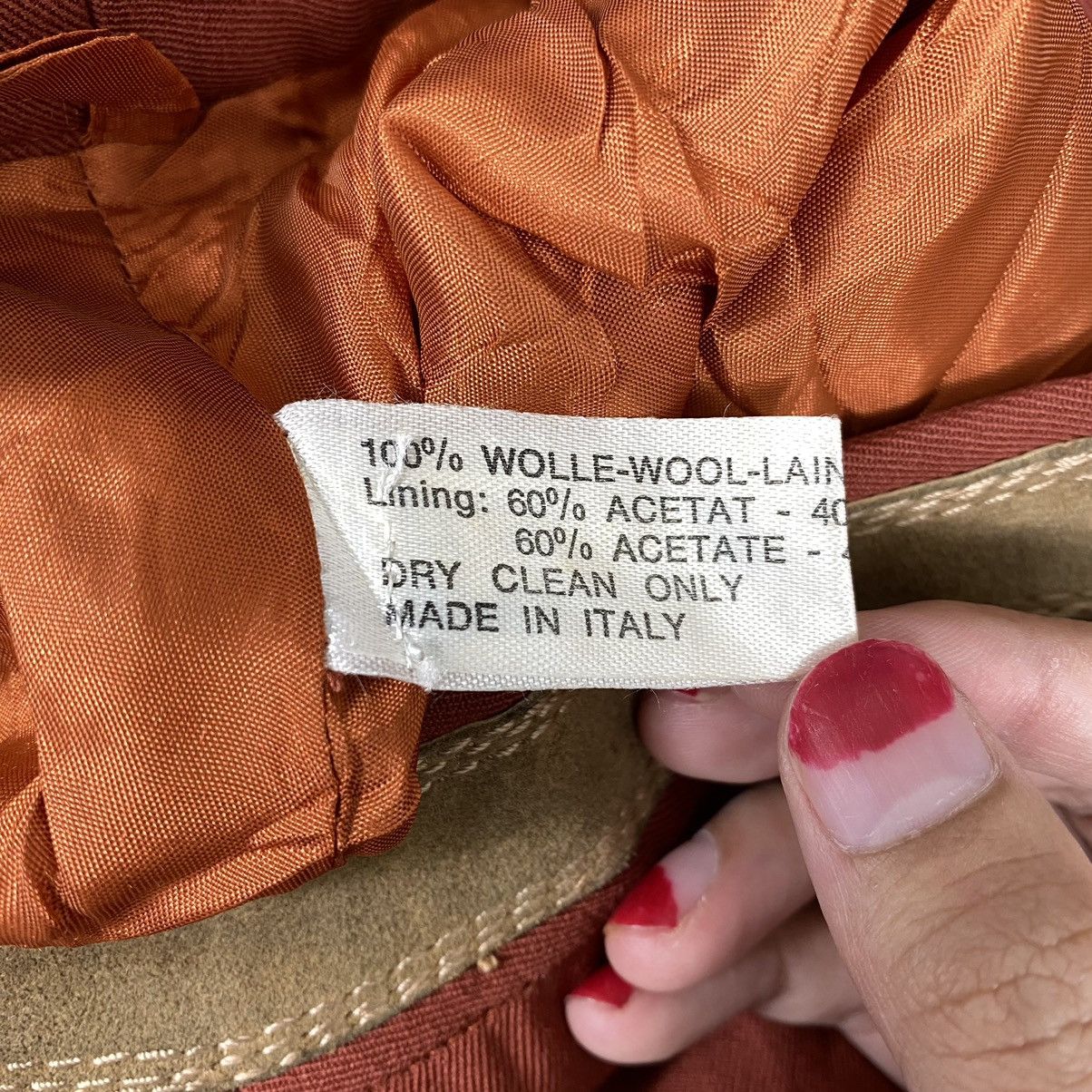 Other ITALIAN BRAND Plain Orange A-line Long Skirt Size 22" - 6 Thumbnail