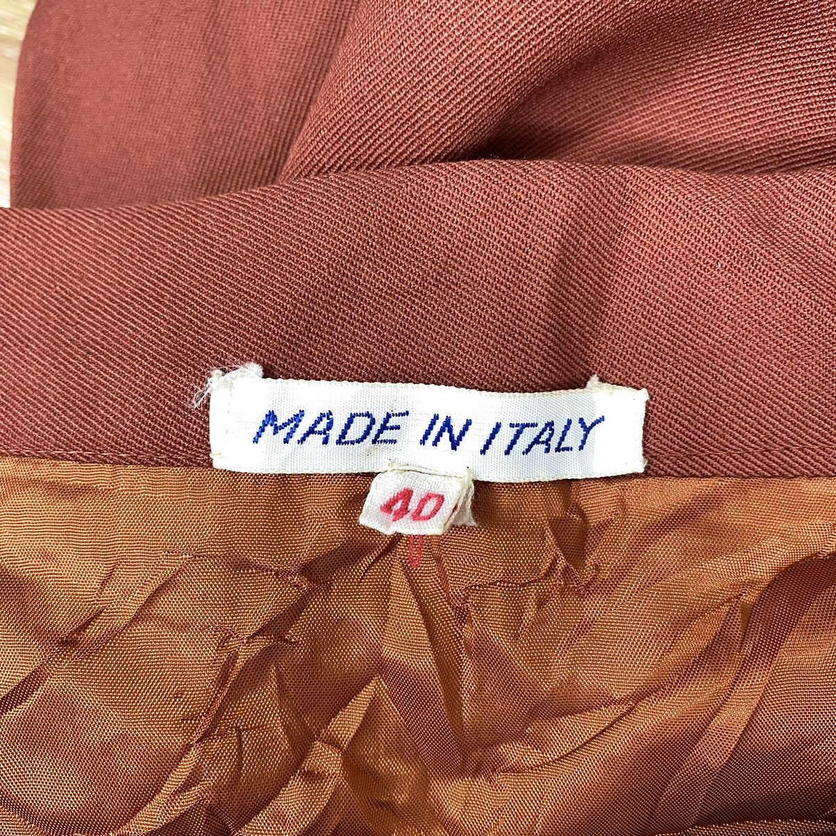 Other ITALIAN BRAND Plain Orange A-line Long Skirt Size 22" - 5 Thumbnail