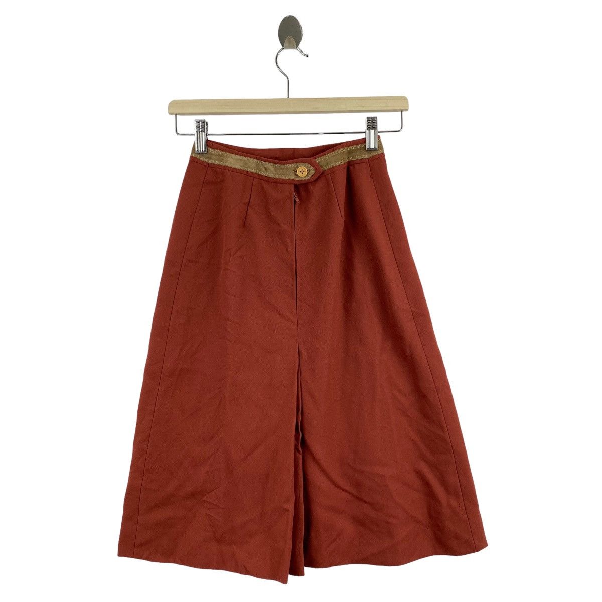 Other ITALIAN BRAND Plain Orange A-line Long Skirt Size 22" - 10 Thumbnail