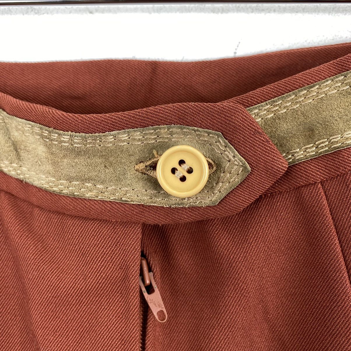 Other ITALIAN BRAND Plain Orange A-line Long Skirt Size 22" - 4 Thumbnail