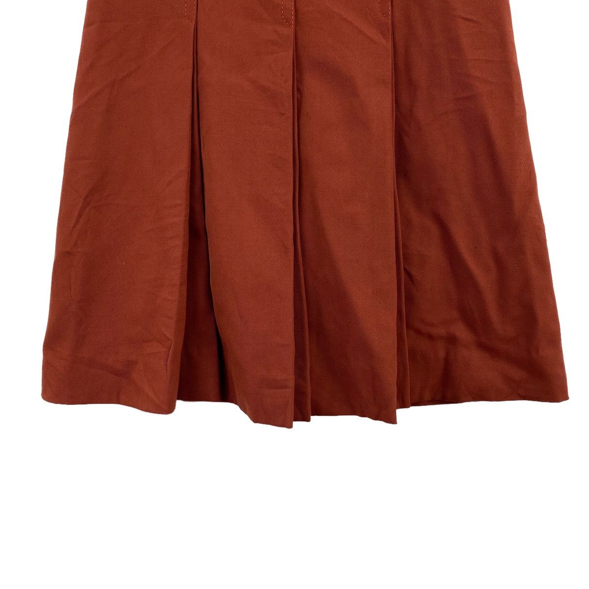 Other ITALIAN BRAND Plain Orange A-line Long Skirt Size 22" - 3 Thumbnail