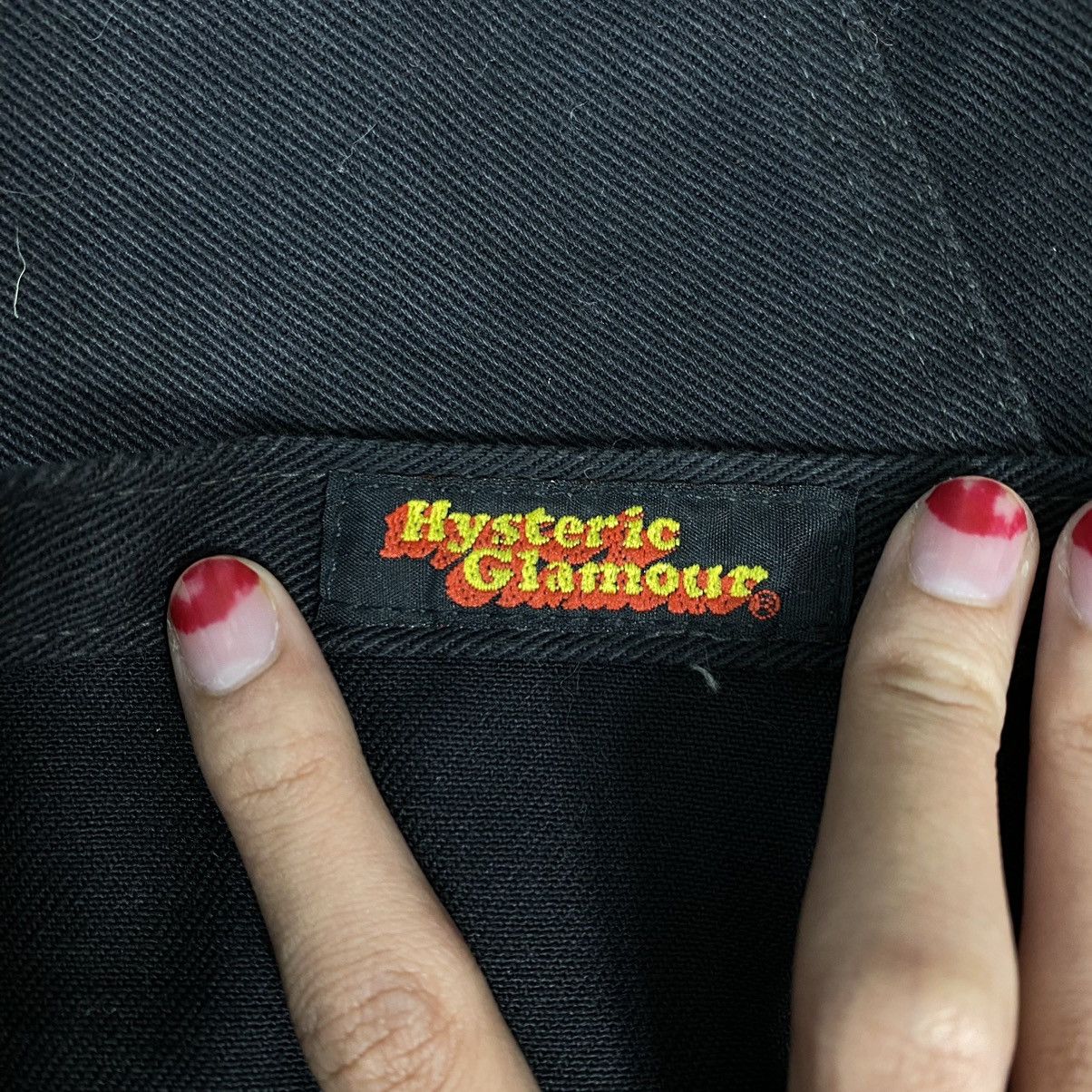 Other Vintage HYSTERIC GLAMOUR Black Jeans Mini Skirt Size 24" / US 00 / IT 34 - 4 Thumbnail