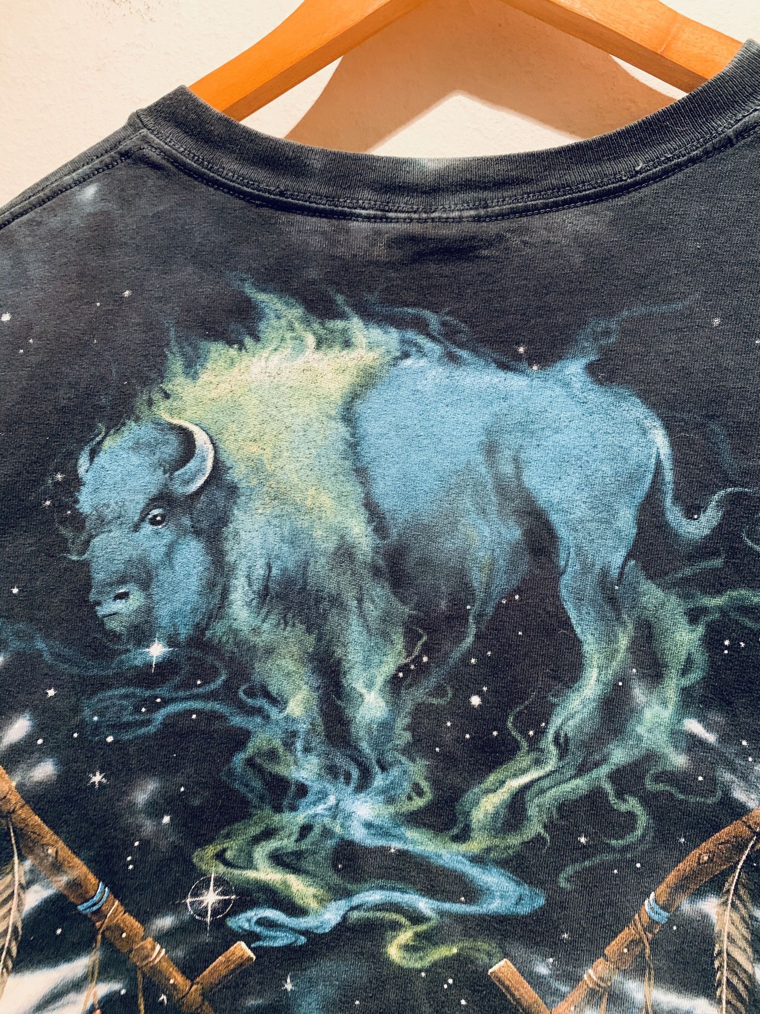 Liquid Blue × Vintage RARE* Vintage Liquid Blue Native Skull Tie-Dye T-Shirt - XL Size US XL / EU 56 / 4 - 7 Thumbnail