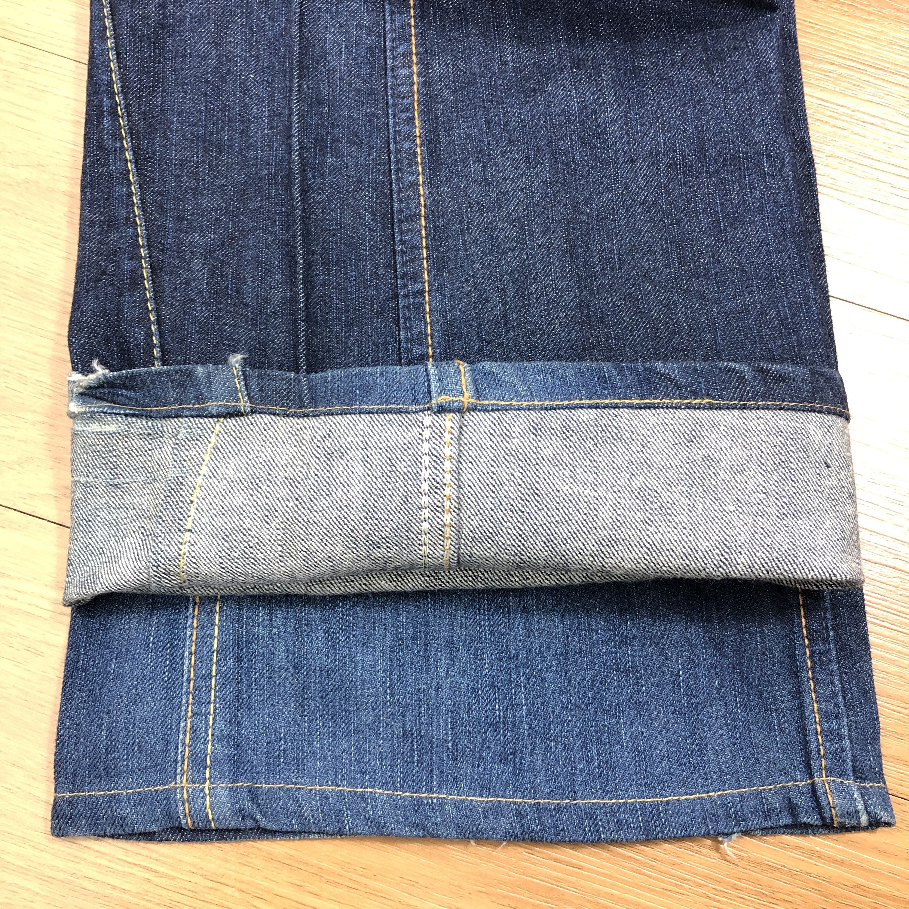 Edwin × Vintage Edwin Blue Trip Flare Jeans 33 x 30.5 L1319W Size 33" - 6 Thumbnail