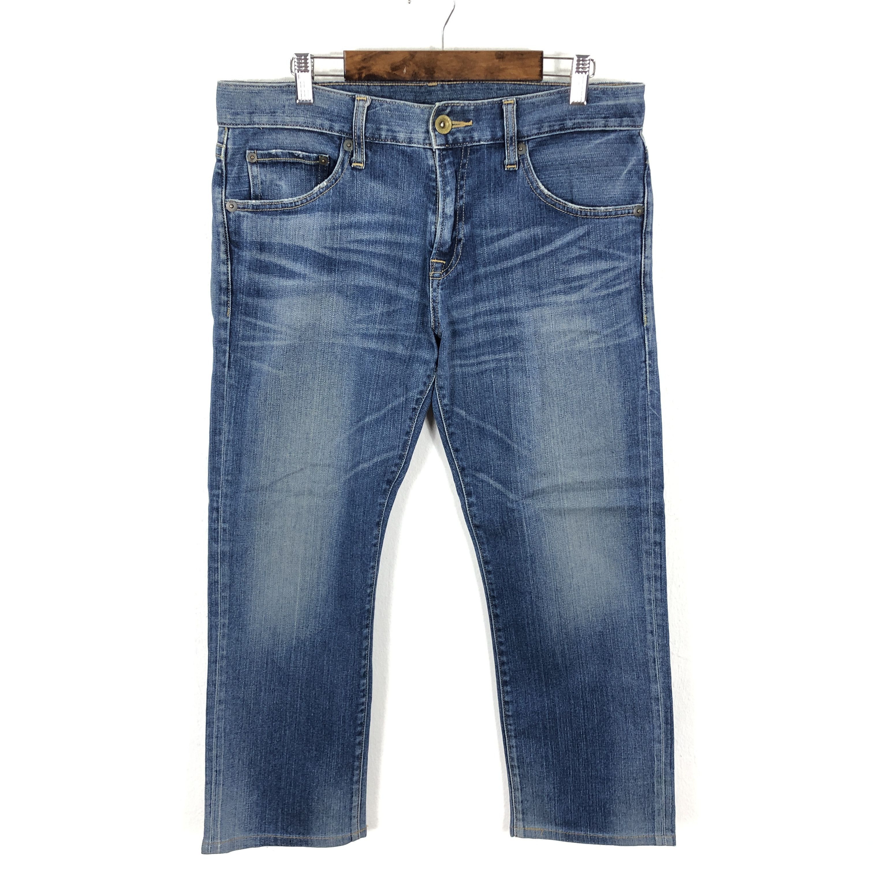 Japanese Brand × Uniqlo Uniqlo Jeans 34 x 24 L1316W Size 34" / US 12 / IT 48 - 1 Thumbnail