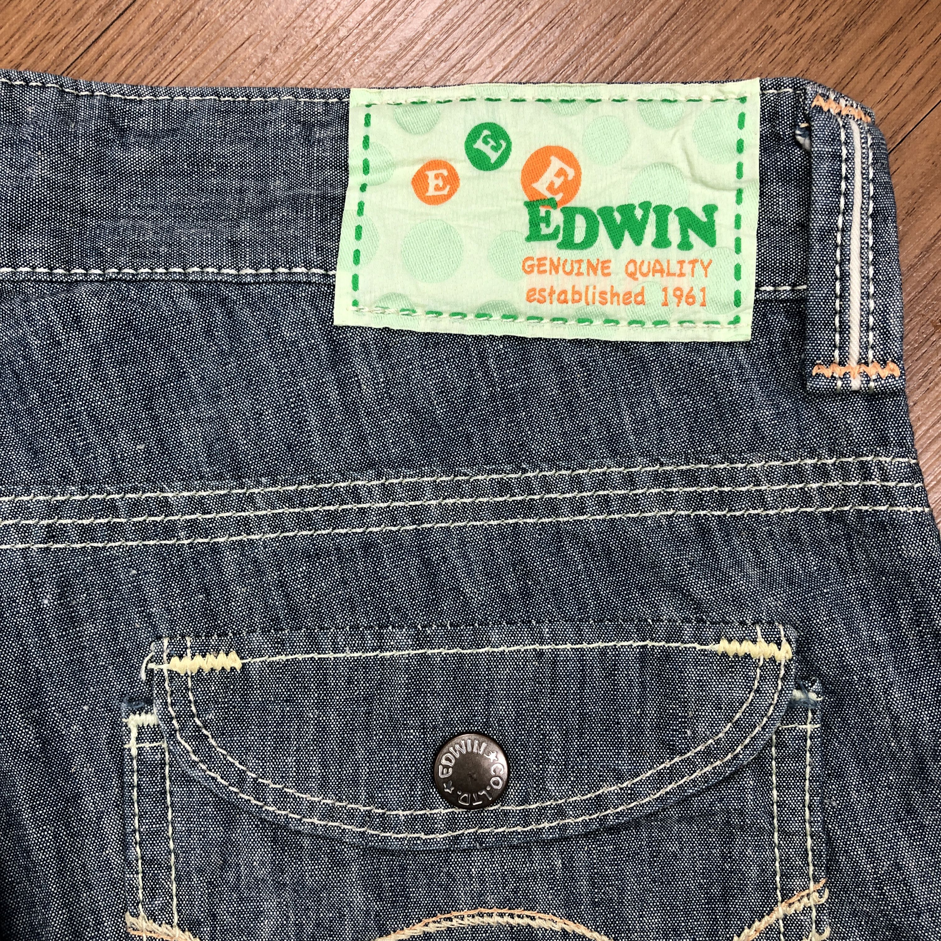 Edwin × Vintage Edwin Pants 33 x 31.5 L1313W Size 33" - 5 Thumbnail