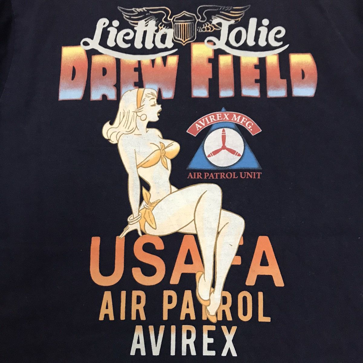 Avirex Vintage Avirex air patrol unit Tshirt Size US L / EU 52-54 / 3 - 12 Thumbnail
