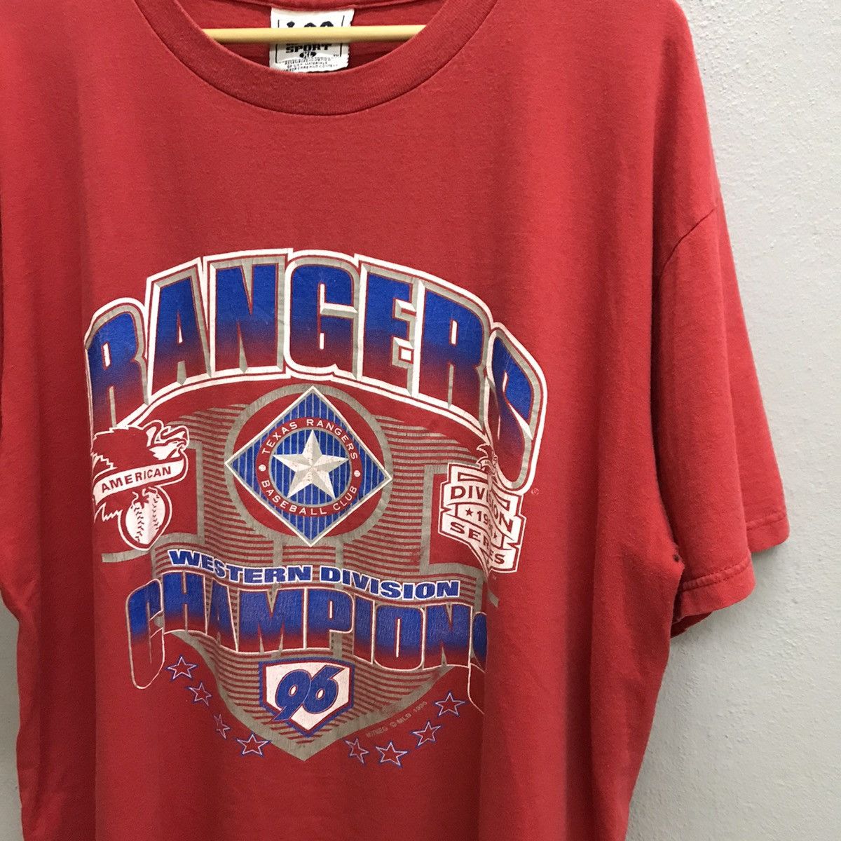 Lee × MLB × Vintage Vintage 90s Ranger Champion Nutmeg MLB Tshirt Size US XL / EU 56 / 4 - 5 Thumbnail