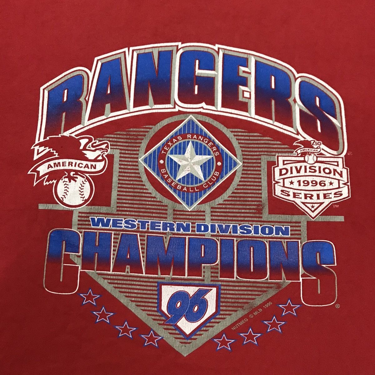 Lee × MLB × Vintage Vintage 90s Ranger Champion Nutmeg MLB Tshirt Size US XL / EU 56 / 4 - 9 Thumbnail