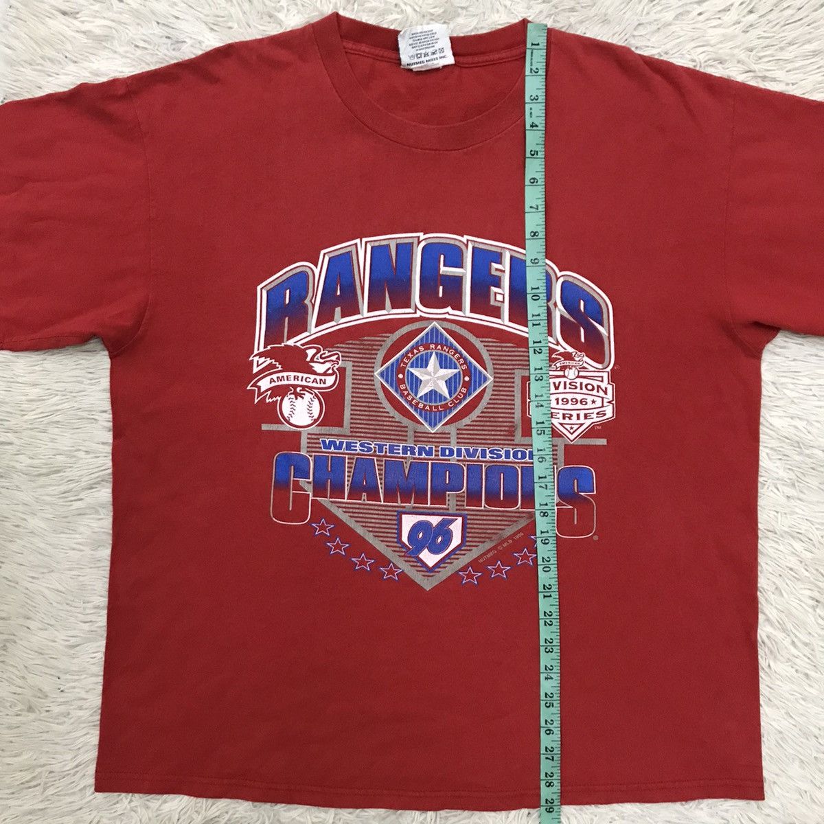 Lee × MLB × Vintage Vintage 90s Ranger Champion Nutmeg MLB Tshirt Size US XL / EU 56 / 4 - 14 Thumbnail