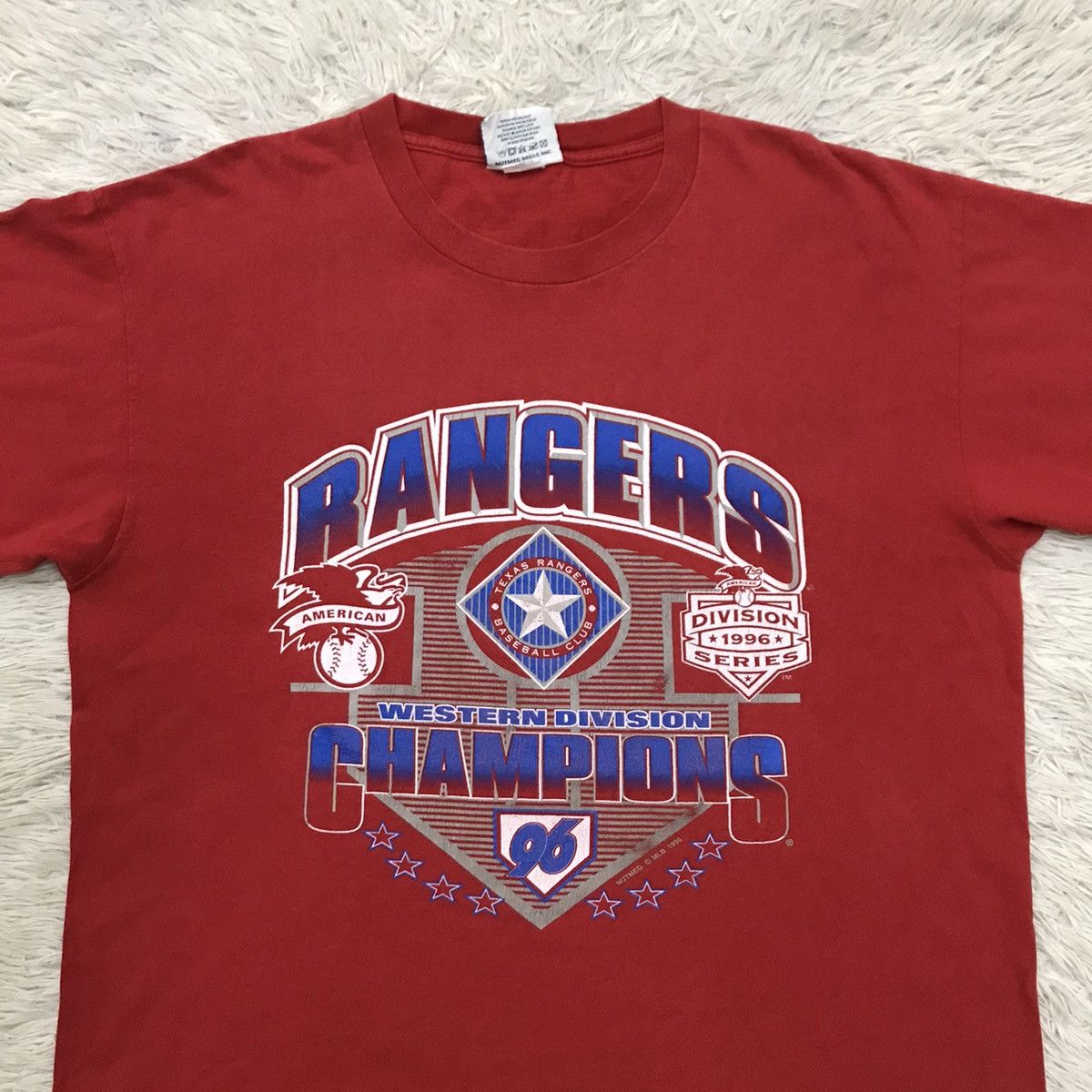 Lee × MLB × Vintage Vintage 90s Ranger Champion Nutmeg MLB Tshirt Size US XL / EU 56 / 4 - 8 Thumbnail