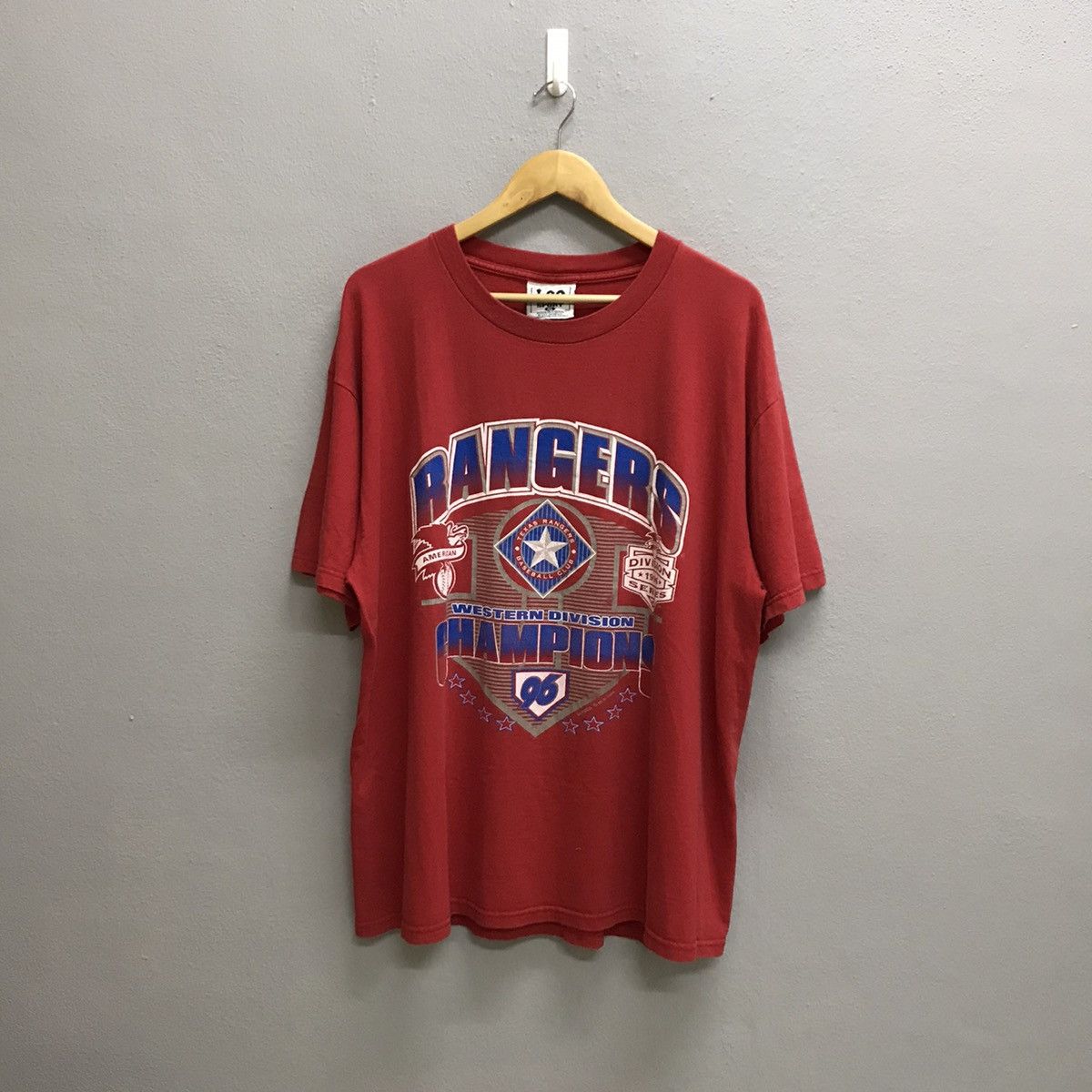 Lee × MLB × Vintage Vintage 90s Ranger Champion Nutmeg MLB Tshirt Size US XL / EU 56 / 4 - 3 Thumbnail
