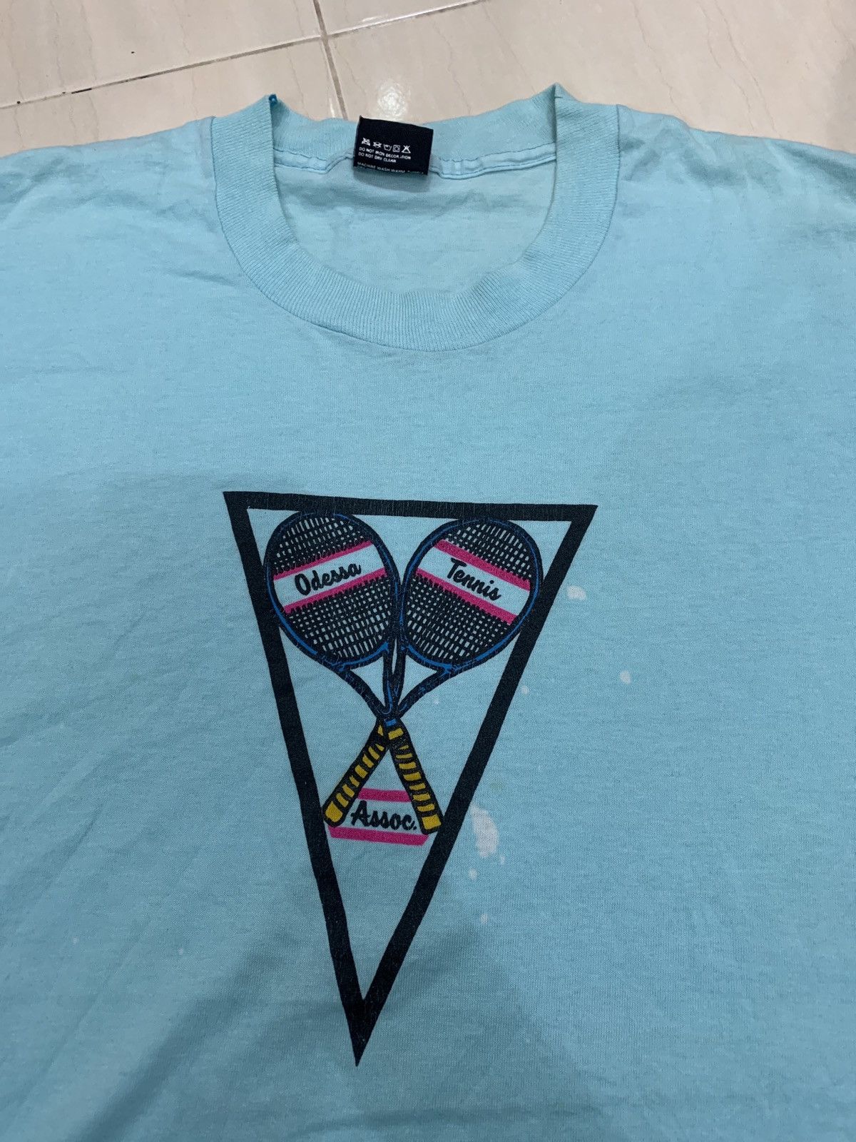 Vintage Vintage 80’s Odessa Tennis Association T-shirt Size US L / EU 52-54 / 3 - 3 Thumbnail