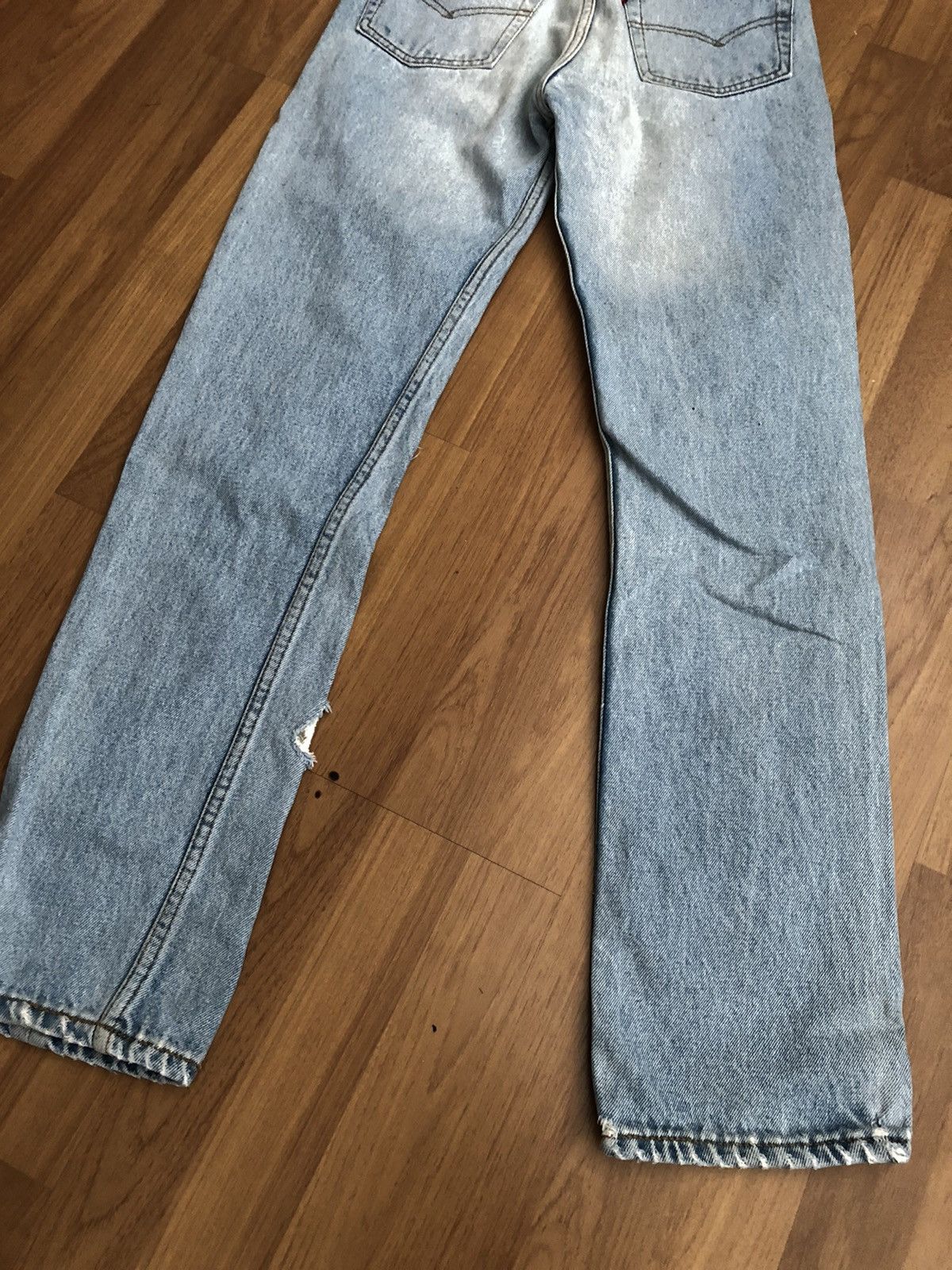 If Six Was Nine Vintage defray patchwork boro spiral cut denim jeans Size US 29 - 9 Thumbnail