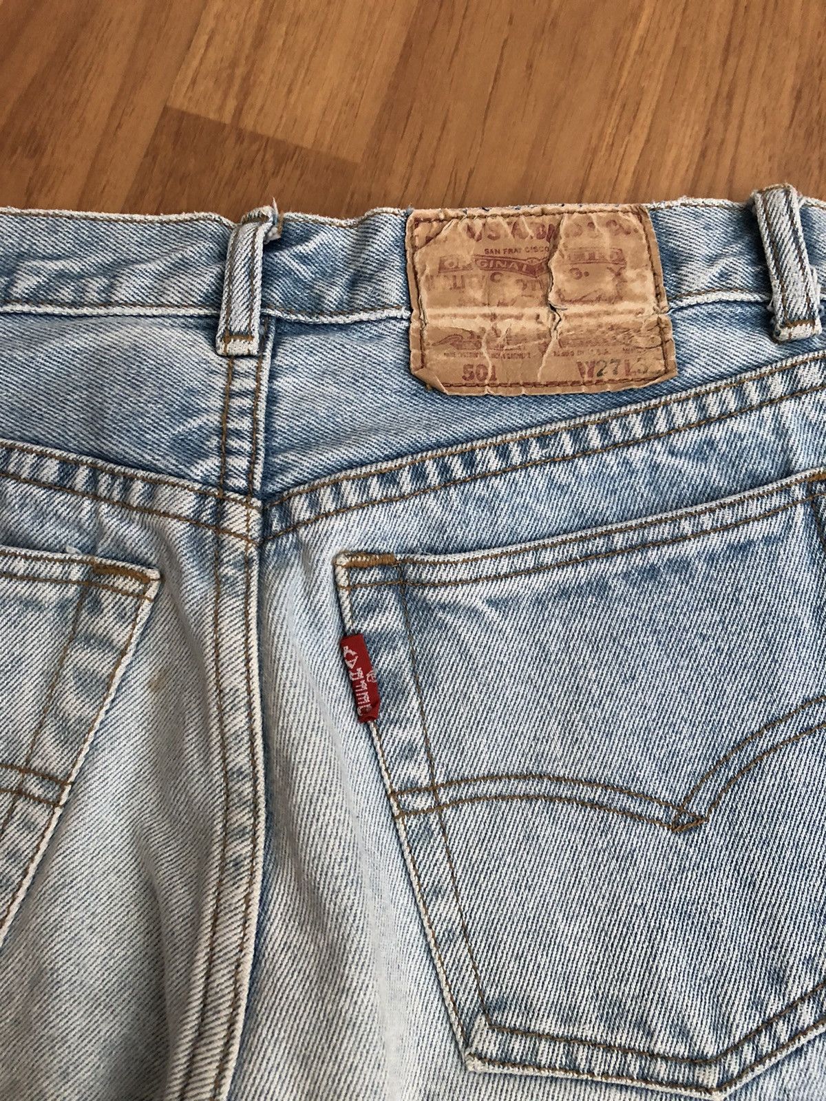 If Six Was Nine Vintage defray patchwork boro spiral cut denim jeans Size US 29 - 6 Thumbnail