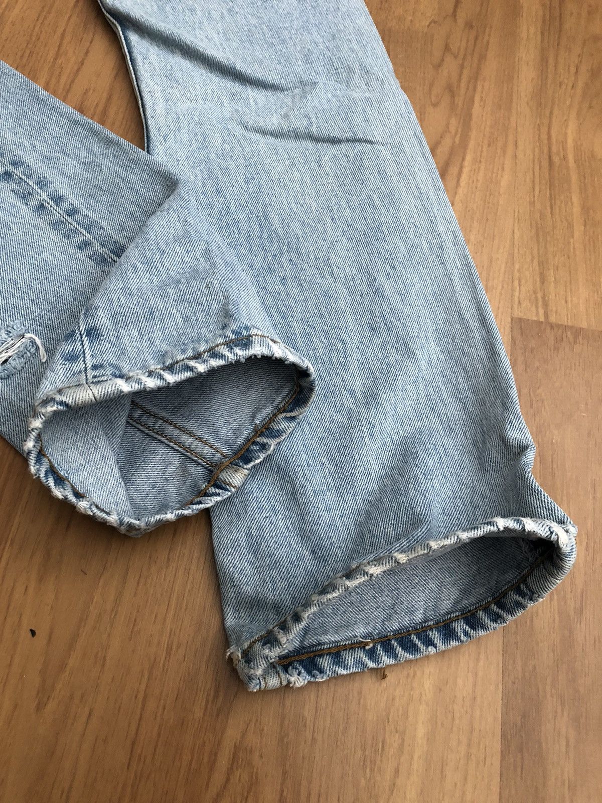 If Six Was Nine Vintage defray patchwork boro spiral cut denim jeans Size US 29 - 10 Thumbnail