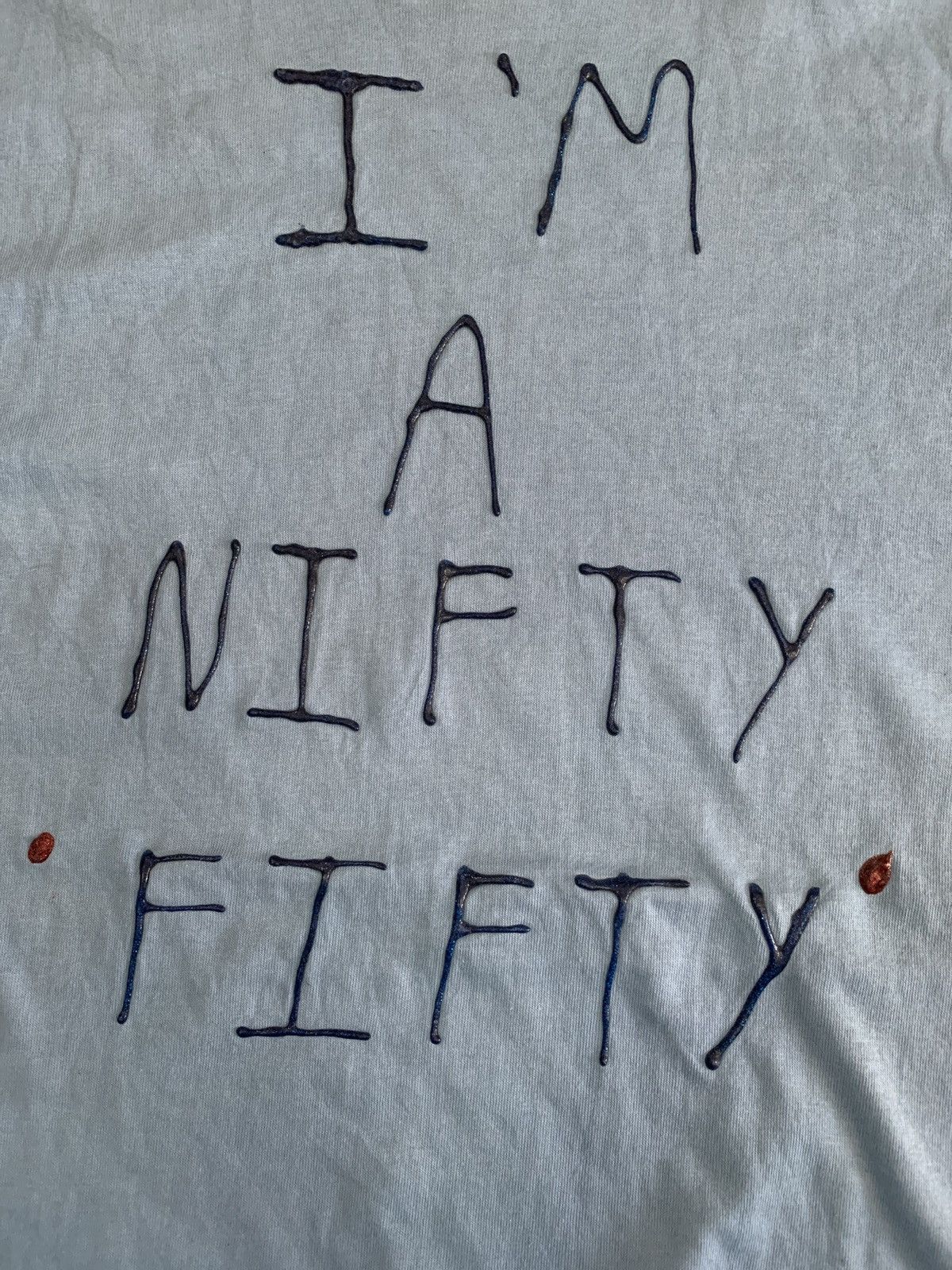 Fruit Of The Loom × Vintage Vintage 80’s I’m a nifty fifty tees Size US L / EU 52-54 / 3 - 3 Thumbnail