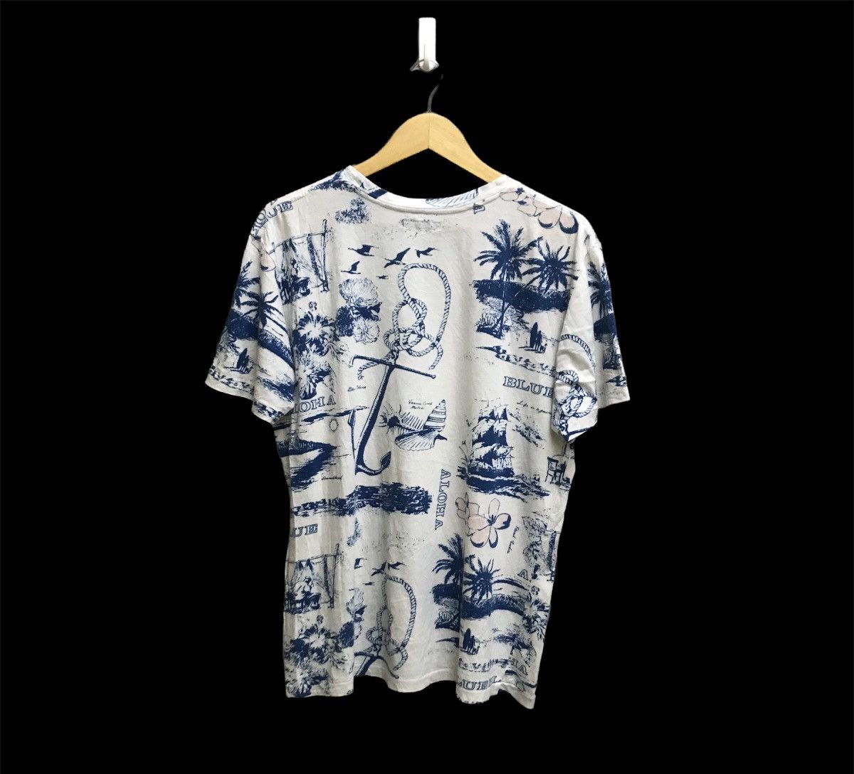 Blue Blue Japan Vintage 90s Blue Blue Sun Surfing Hawaii Fullprint Tshirt Size US M / EU 48-50 / 2 - 2 Thumbnail