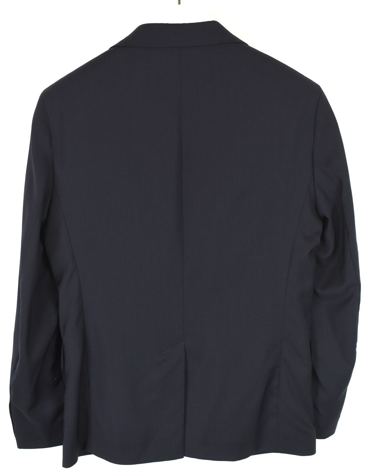 Arket ARKET Single-Breasted Notch-Lapel Navy Wool Blazer Size 38R - 2 Thumbnail