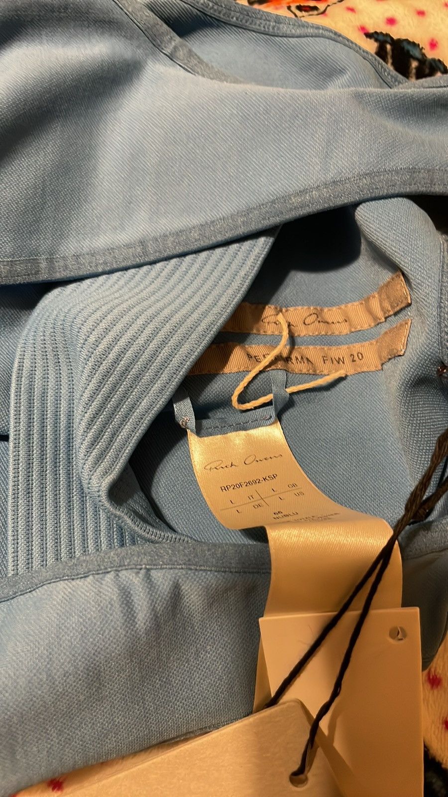 Rick Owens Rick Owens Athletic Crop Top Pastel blue Size L / US 10 / IT 46 - 4 Thumbnail