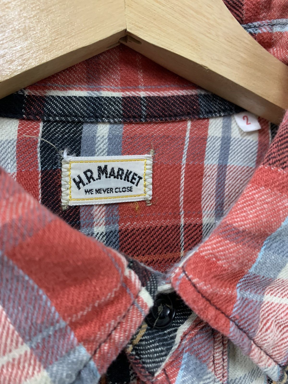 Japanese Brand HR Market Flannel Shirt Size US XXS / EU 40 - 4 Thumbnail
