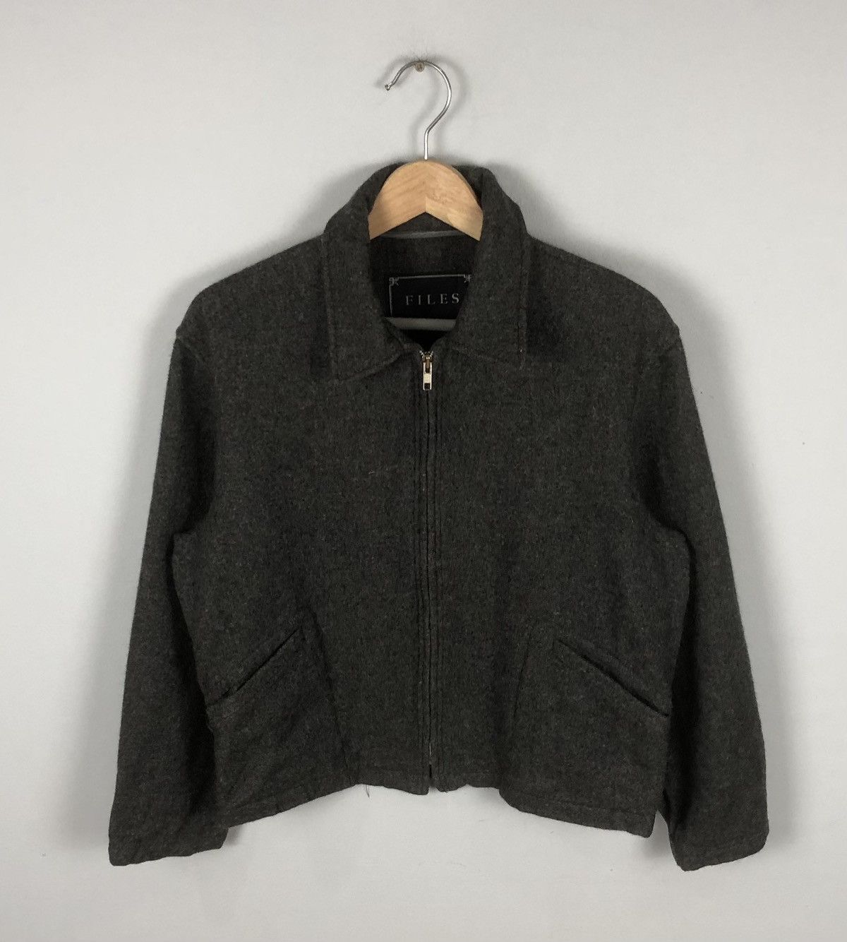 Japanese Brand × Other × Vintage Japanese Brand Files Japan Woolen Jacket Size XS / US 0-2 / IT 36-38 - 1 Thumbnail