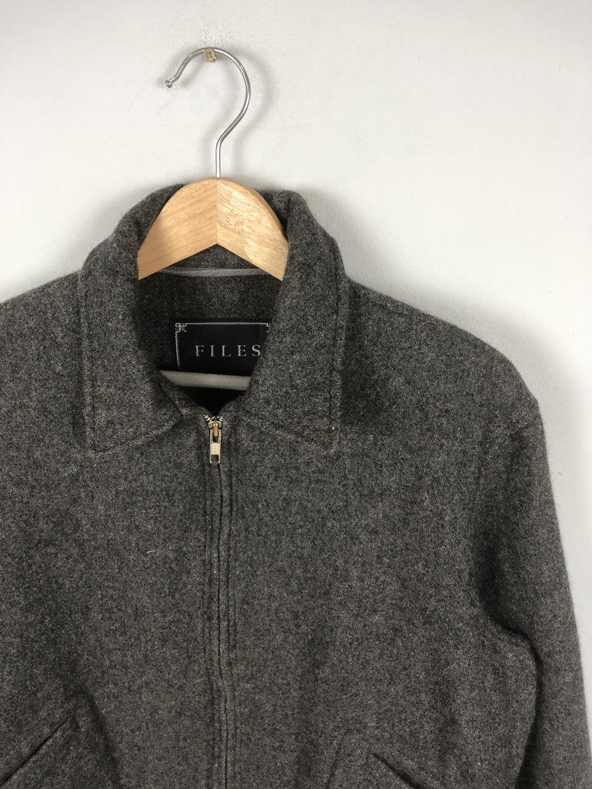 Japanese Brand × Other × Vintage Japanese Brand Files Japan Woolen Jacket Size XS / US 0-2 / IT 36-38 - 2 Thumbnail
