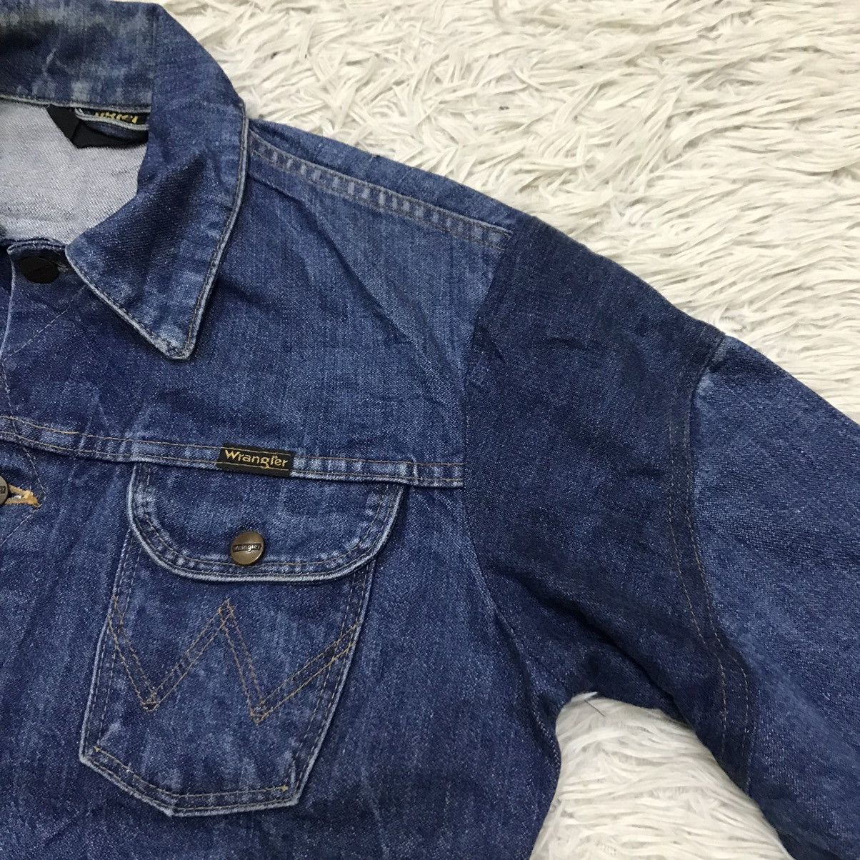 Wrangler Vintage Distressed 80/90s Wrangler Denime jacket Size US S / EU 44-46 / 1 - 19 Thumbnail