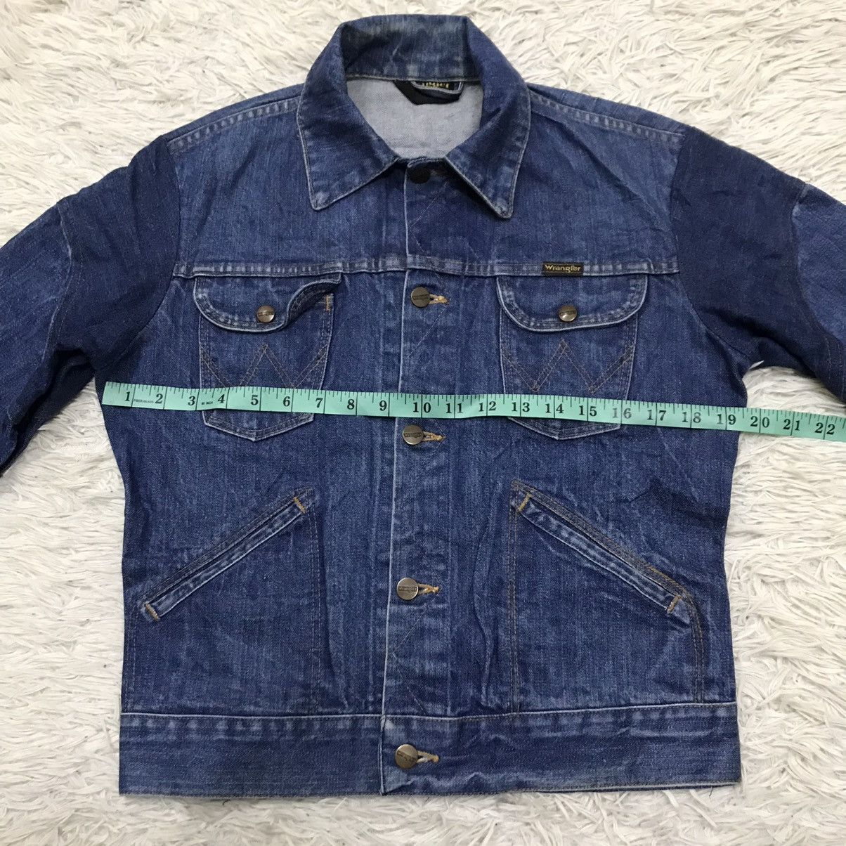 Wrangler Vintage Distressed 80/90s Wrangler Denime jacket Size US S / EU 44-46 / 1 - 20 Thumbnail