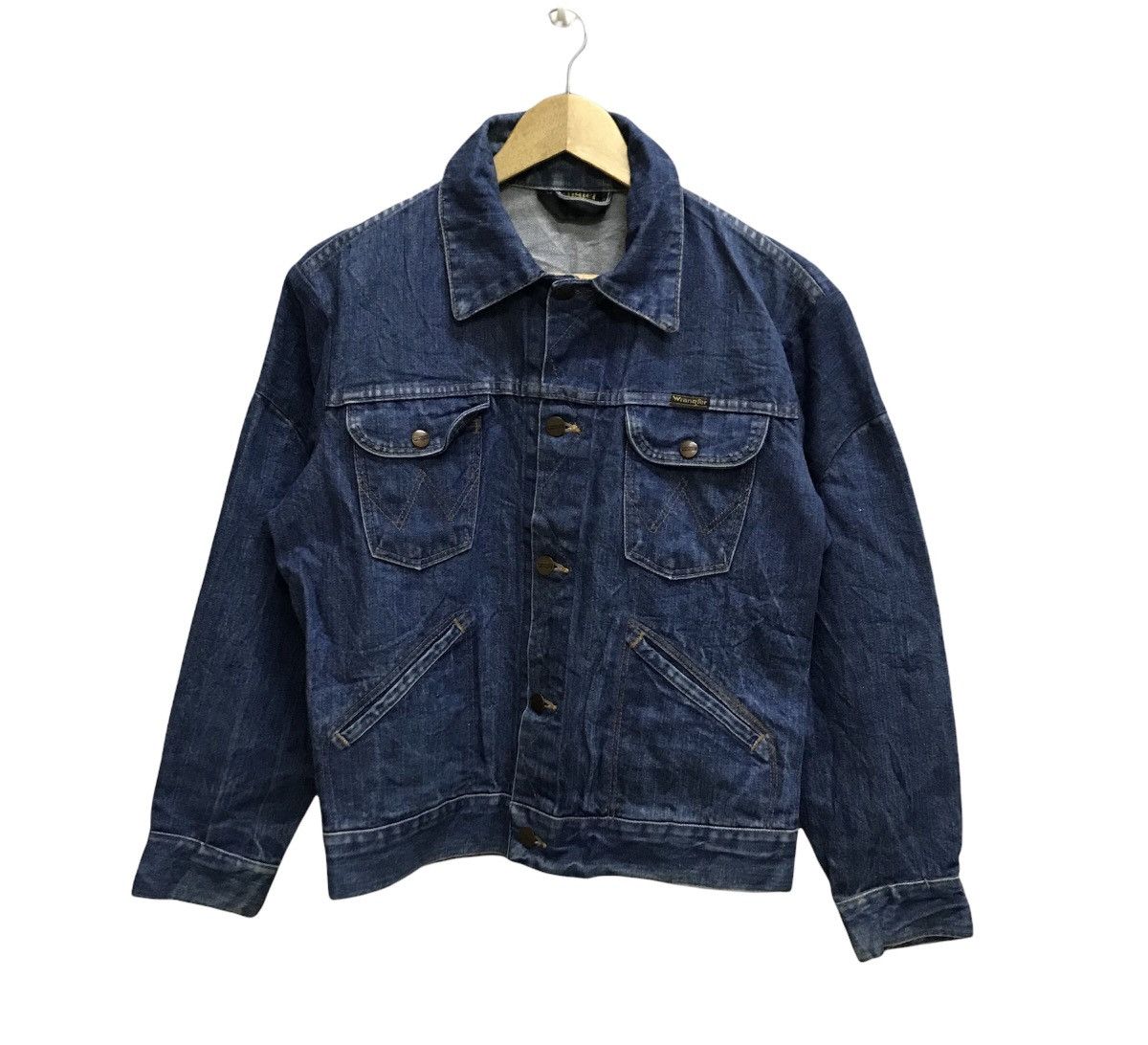 Wrangler Vintage Distressed 80/90s Wrangler Denime jacket Size US S / EU 44-46 / 1 - 2 Thumbnail